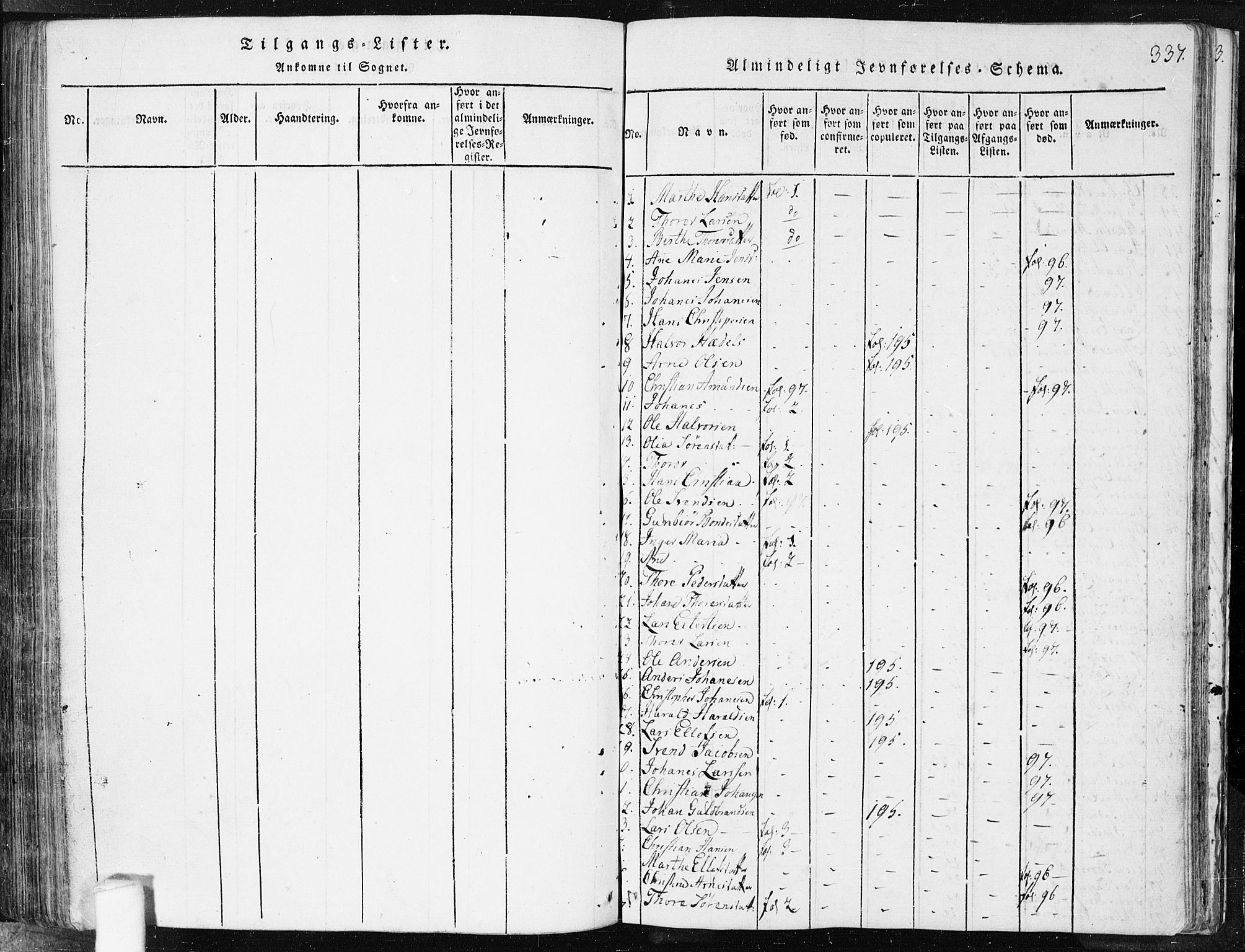 Spydeberg prestekontor Kirkebøker, AV/SAO-A-10924/F/Fa/L0004: Parish register (official) no. I 4, 1814-1841, p. 337