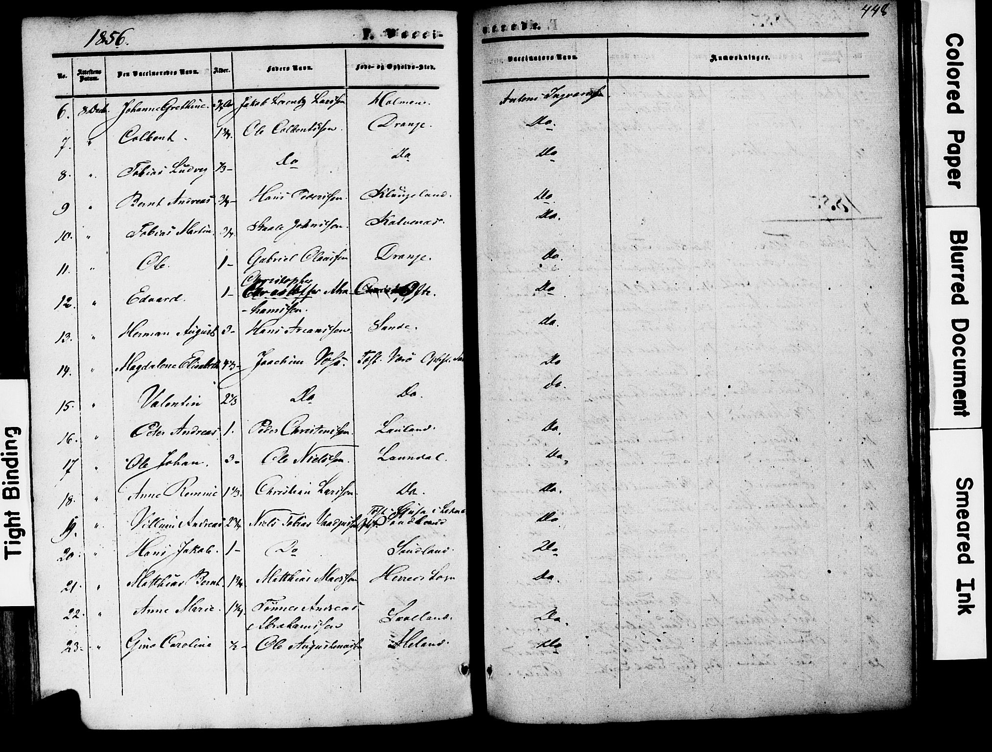 Herad sokneprestkontor, AV/SAK-1111-0018/F/Fa/Faa/L0005: Parish register (official) no. A 5, 1853-1886, p. 448