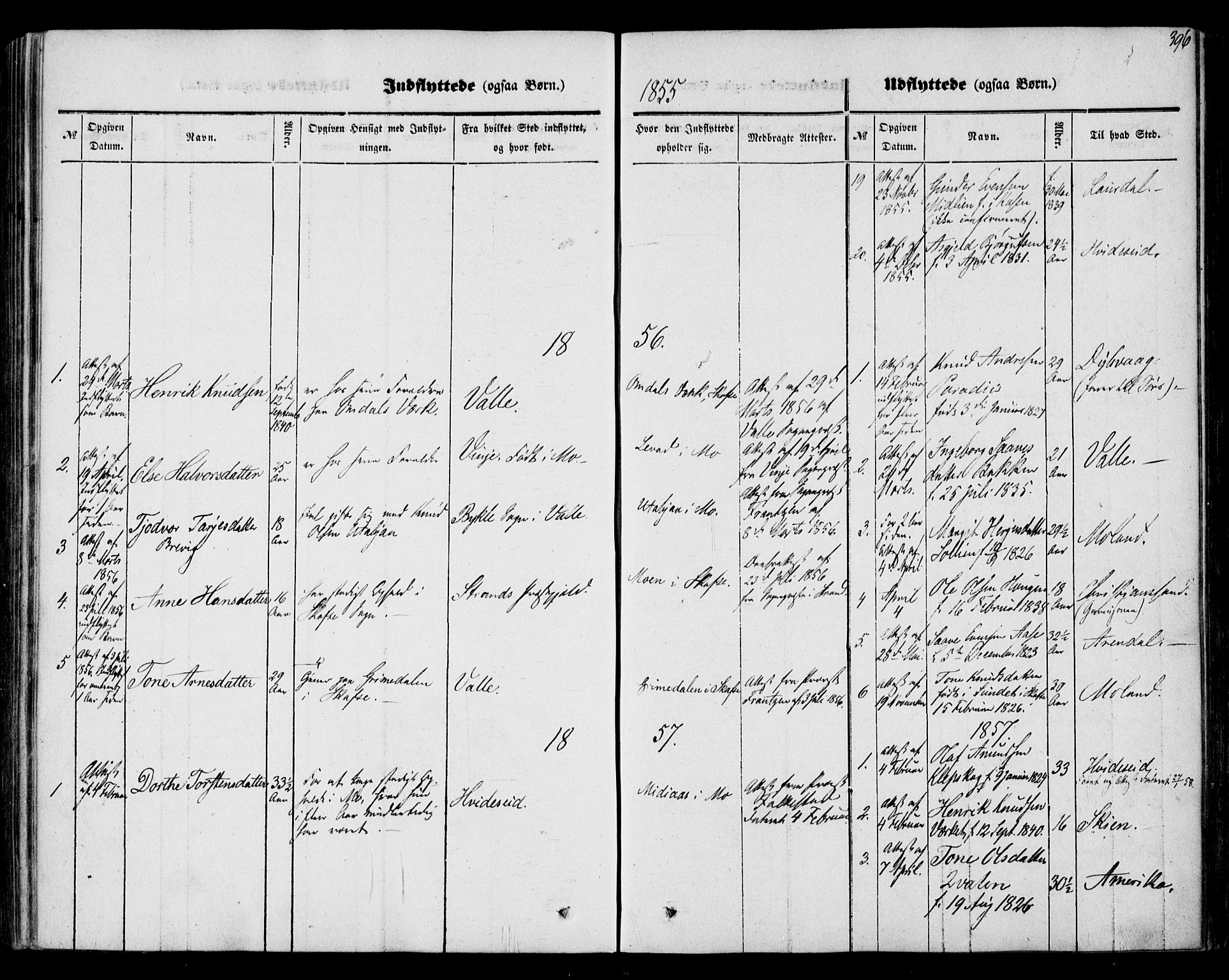 Mo kirkebøker, SAKO/A-286/F/Fa/L0005: Parish register (official) no. I 5, 1844-1864, p. 396
