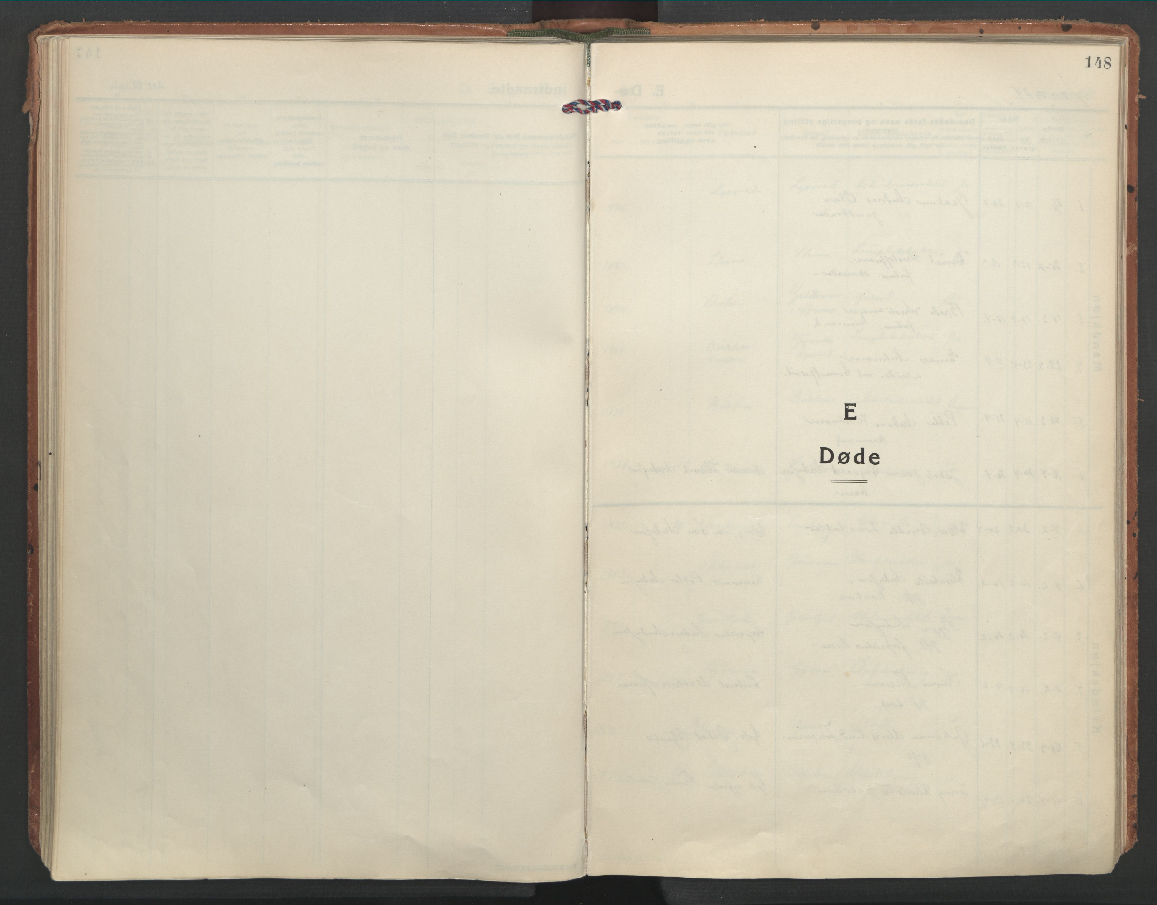 Ministerialprotokoller, klokkerbøker og fødselsregistre - Nordland, SAT/A-1459/861/L0873: Parish register (official) no. 861A08, 1923-1932, p. 148