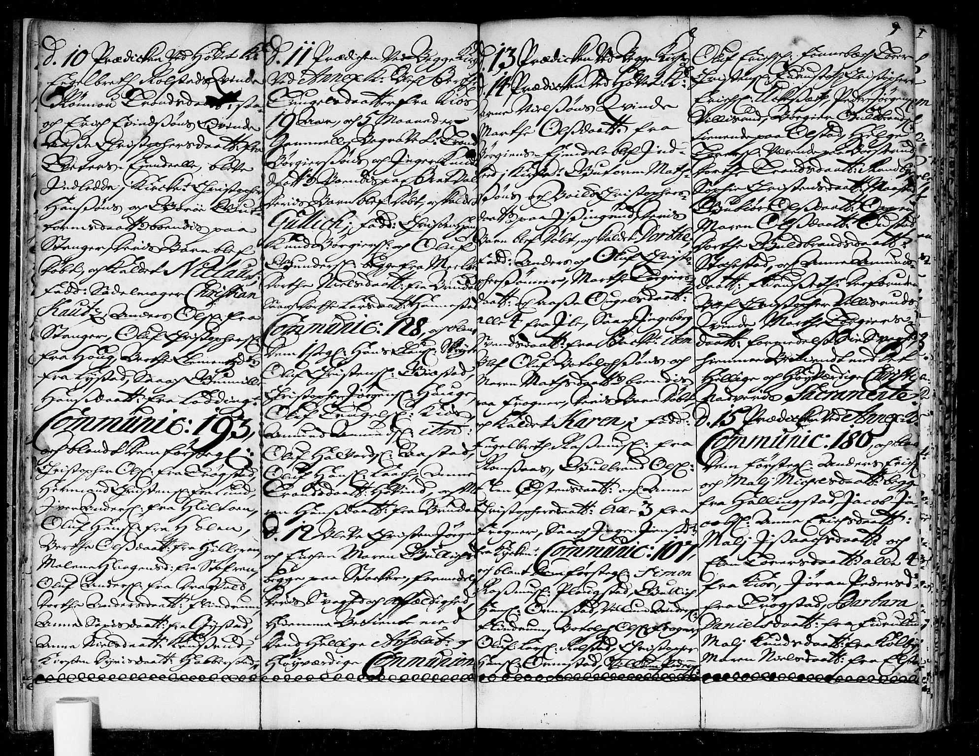 Ullensaker prestekontor Kirkebøker, AV/SAO-A-10236a/F/Fa/L0004: Parish register (official) no. I 4, 1721-1723, p. 9