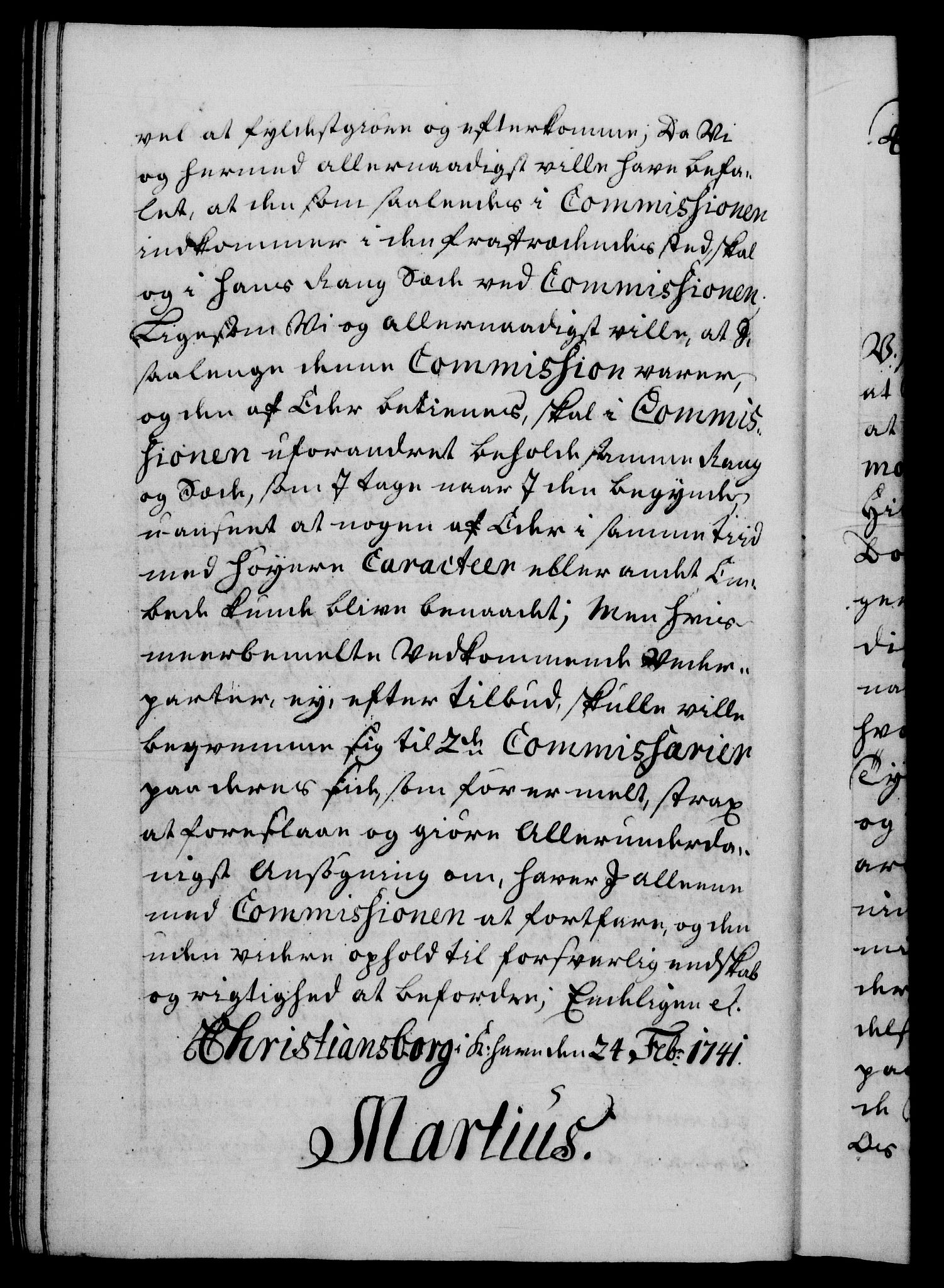 Danske Kanselli 1572-1799, RA/EA-3023/F/Fc/Fca/Fcab/L0029: Norske tegnelser, 1741-1743, p. 49b