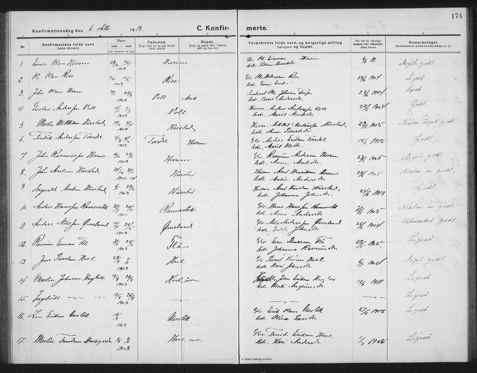 Ministerialprotokoller, klokkerbøker og fødselsregistre - Sør-Trøndelag, SAT/A-1456/674/L0877: Parish register (copy) no. 674C04, 1913-1940, p. 174