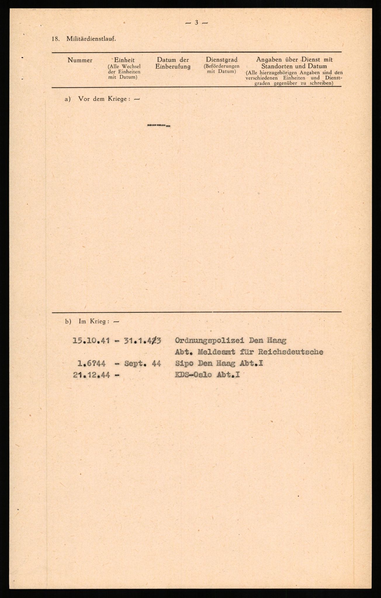 Forsvaret, Forsvarets overkommando II, AV/RA-RAFA-3915/D/Db/L0018: CI Questionaires. Tyske okkupasjonsstyrker i Norge. Tyskere., 1945-1946, p. 385