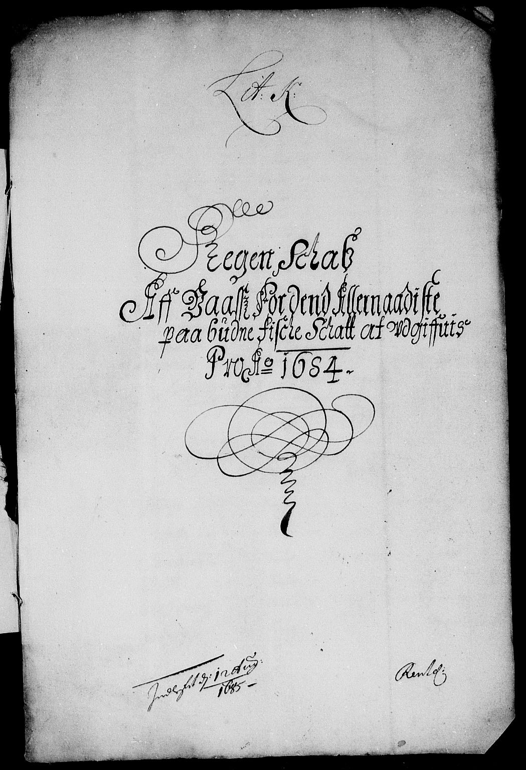 Rentekammeret inntil 1814, Reviderte regnskaper, Stiftamtstueregnskaper, Bergen stiftamt, AV/RA-EA-6043/R/Rc/L0072: Bergen stiftamt, 1684