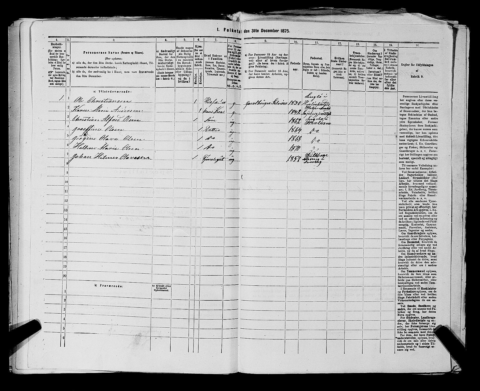 RA, 1875 census for 0111P Hvaler, 1875, p. 567