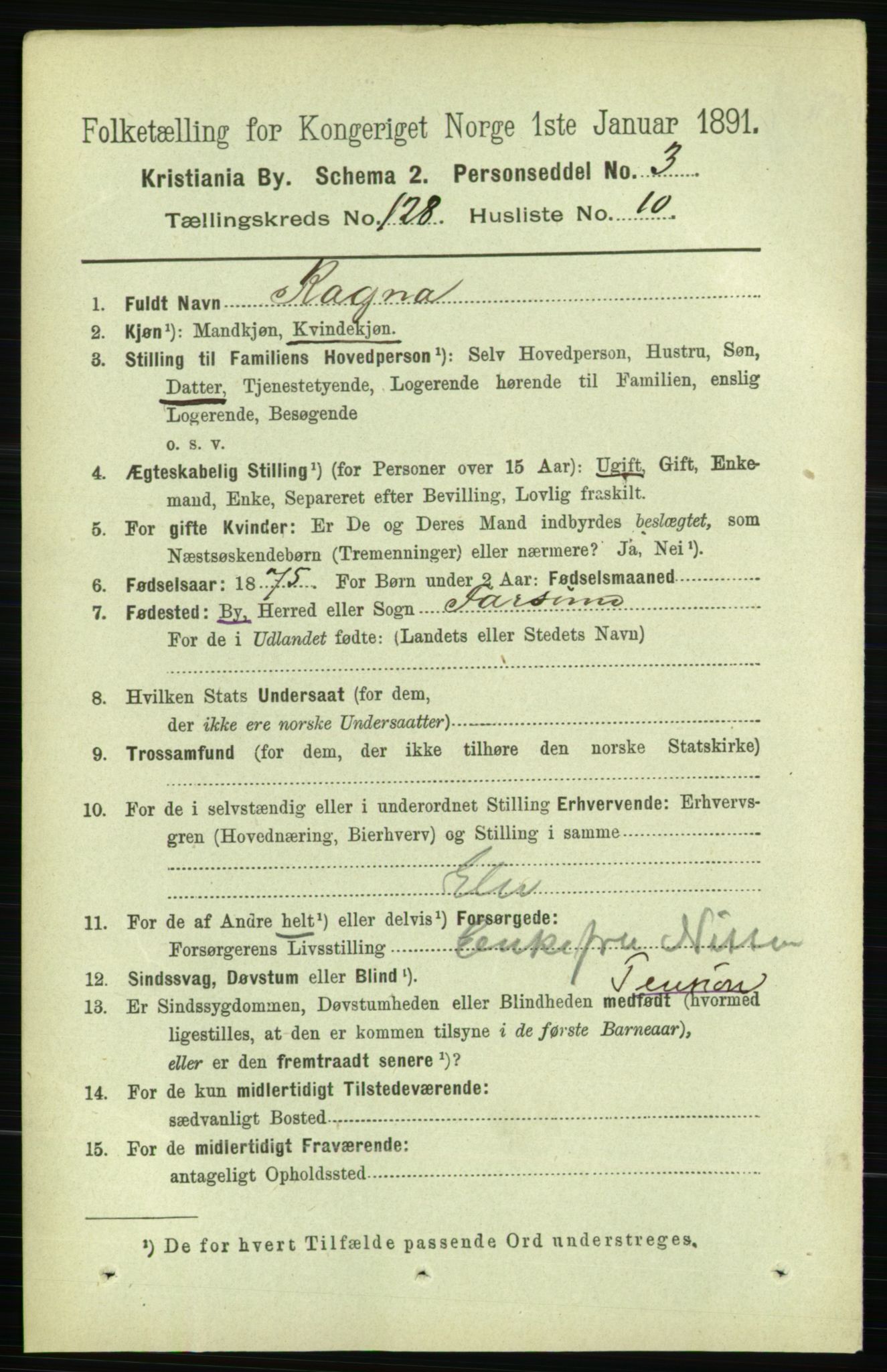 RA, 1891 census for 0301 Kristiania, 1891, p. 68862