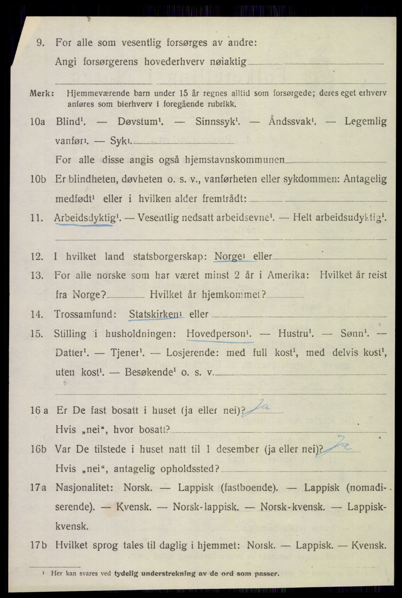 SAT, 1920 census for Træna, 1920, p. 415