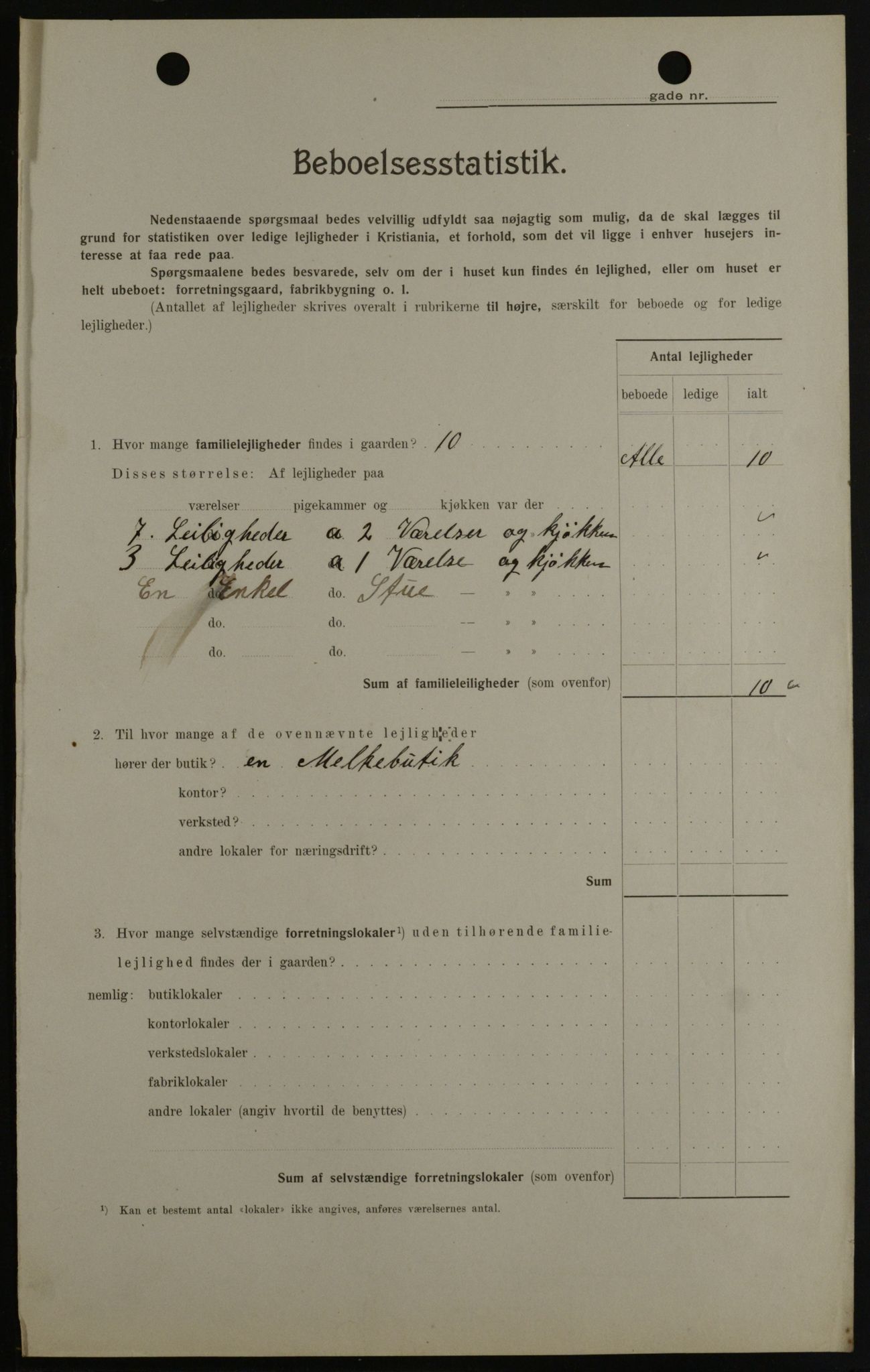 OBA, Municipal Census 1908 for Kristiania, 1908, p. 85307