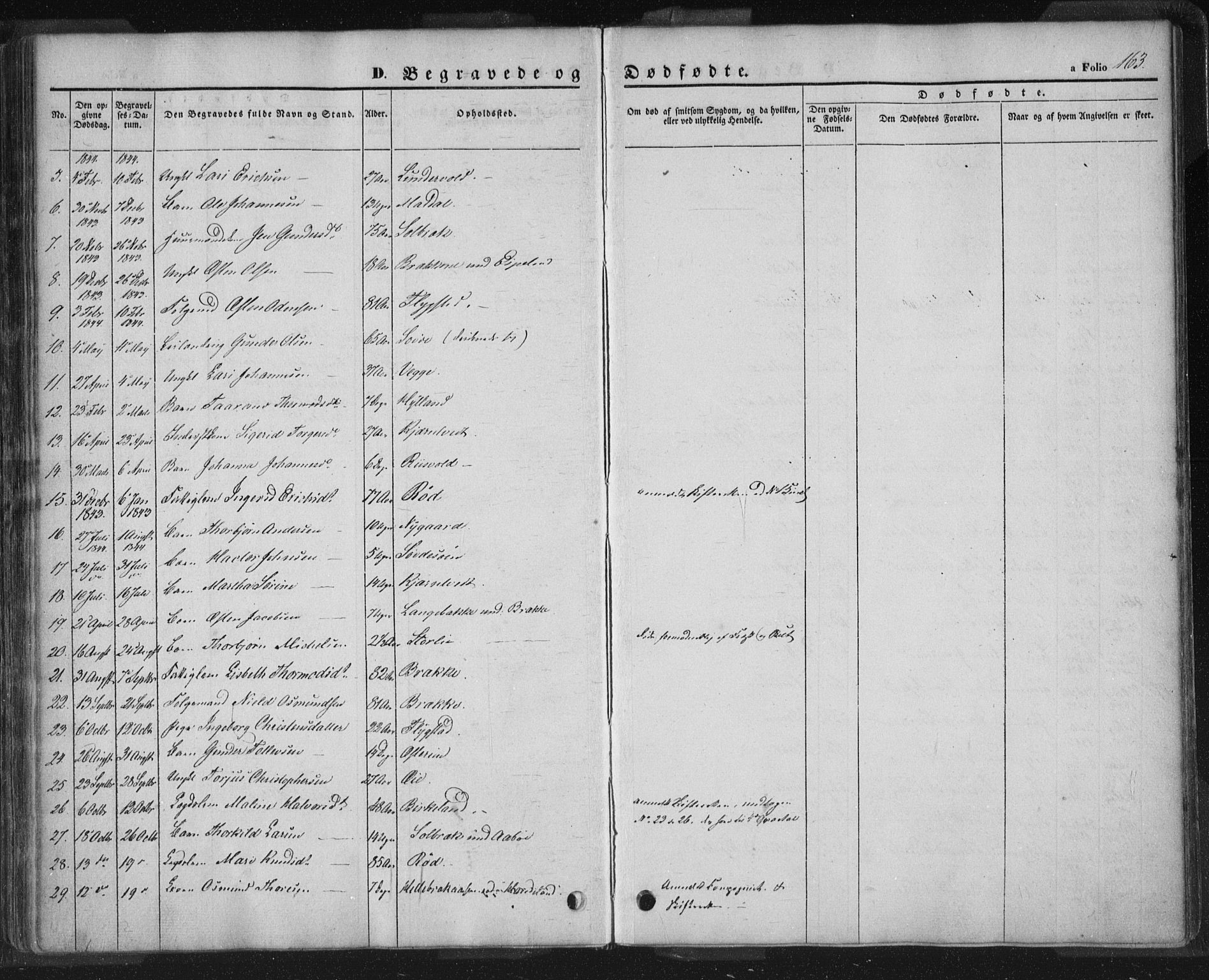 Sand sokneprestkontor, AV/SAST-A-101848/01/III/L0002: Parish register (official) no. A 2, 1838-1859, p. 163