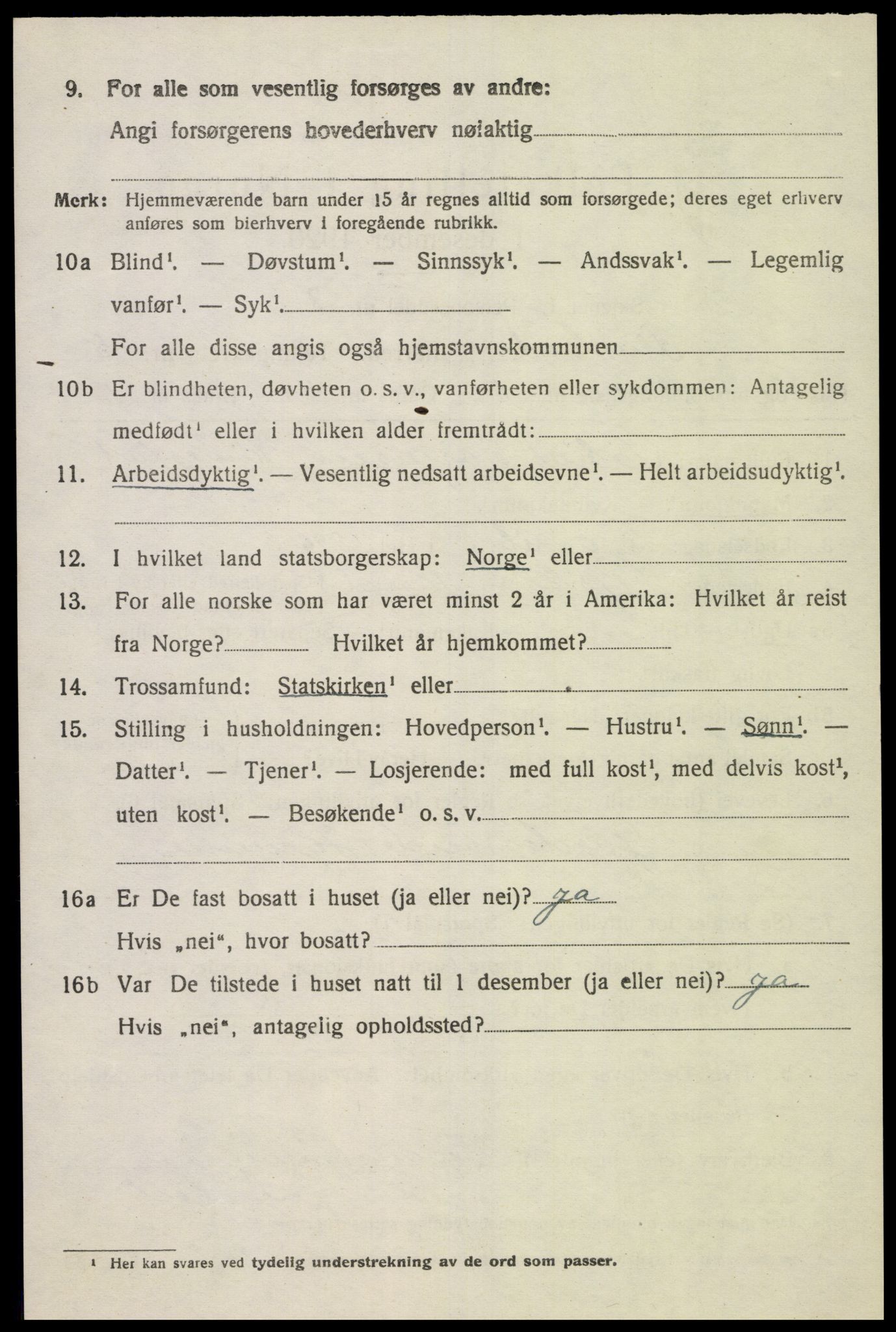 SAK, 1920 census for Finsland, 1920, p. 1819