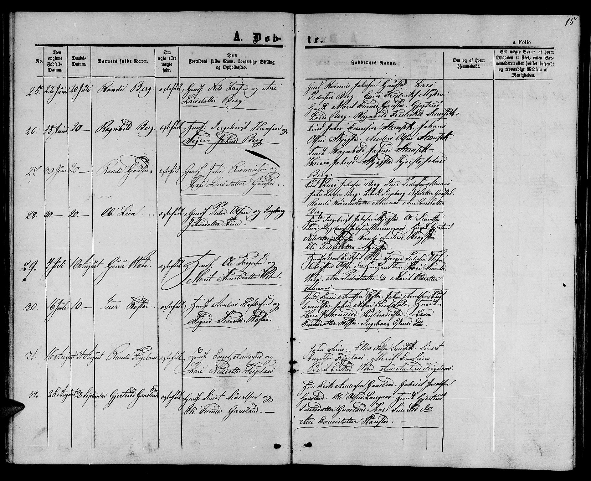 Ministerialprotokoller, klokkerbøker og fødselsregistre - Sør-Trøndelag, SAT/A-1456/694/L1131: Parish register (copy) no. 694C03, 1858-1886, p. 15