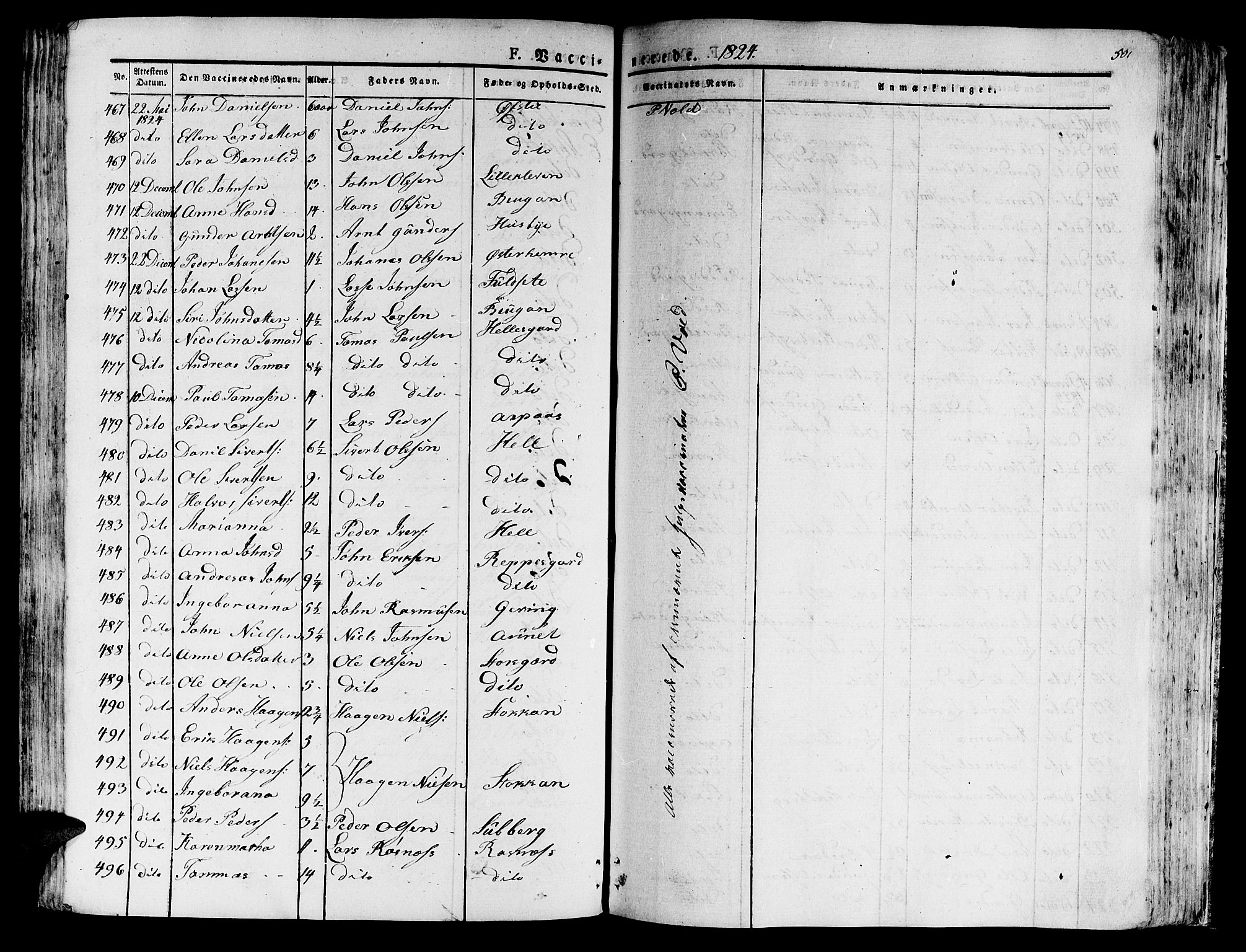 Ministerialprotokoller, klokkerbøker og fødselsregistre - Nord-Trøndelag, AV/SAT-A-1458/709/L0070: Parish register (official) no. 709A10, 1820-1832, p. 501