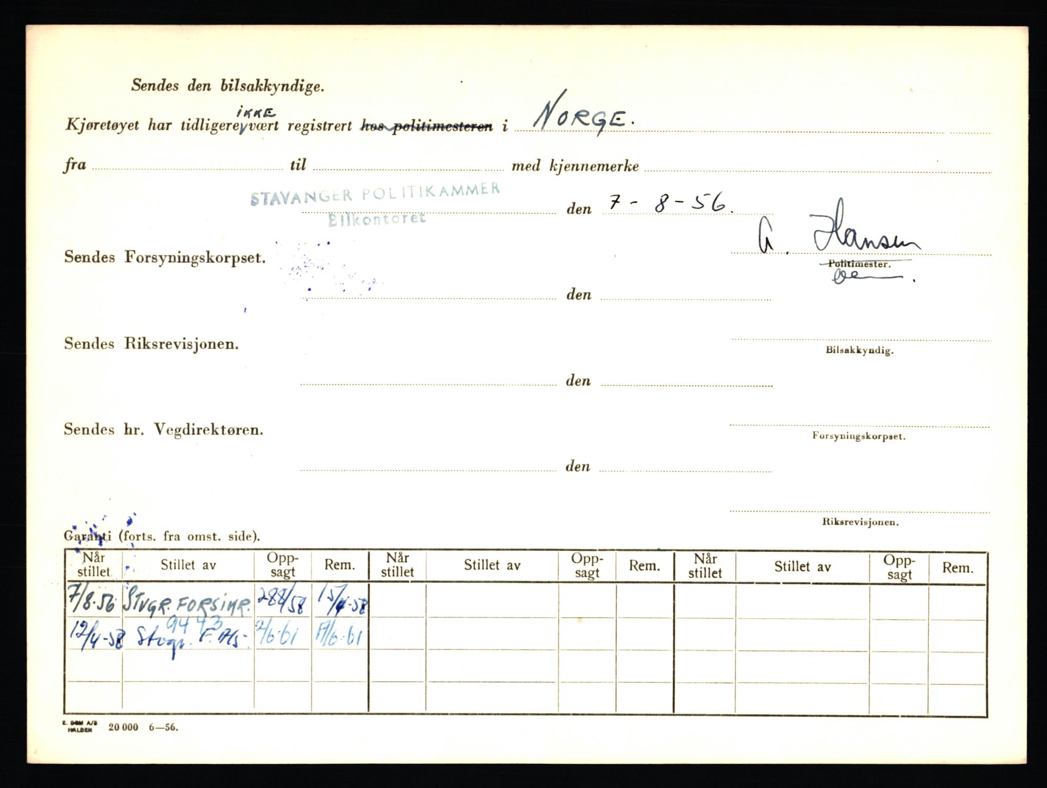 Stavanger trafikkstasjon, AV/SAST-A-101942/0/F/L0005: L-1350 - L-1699, 1930-1971, p. 1848