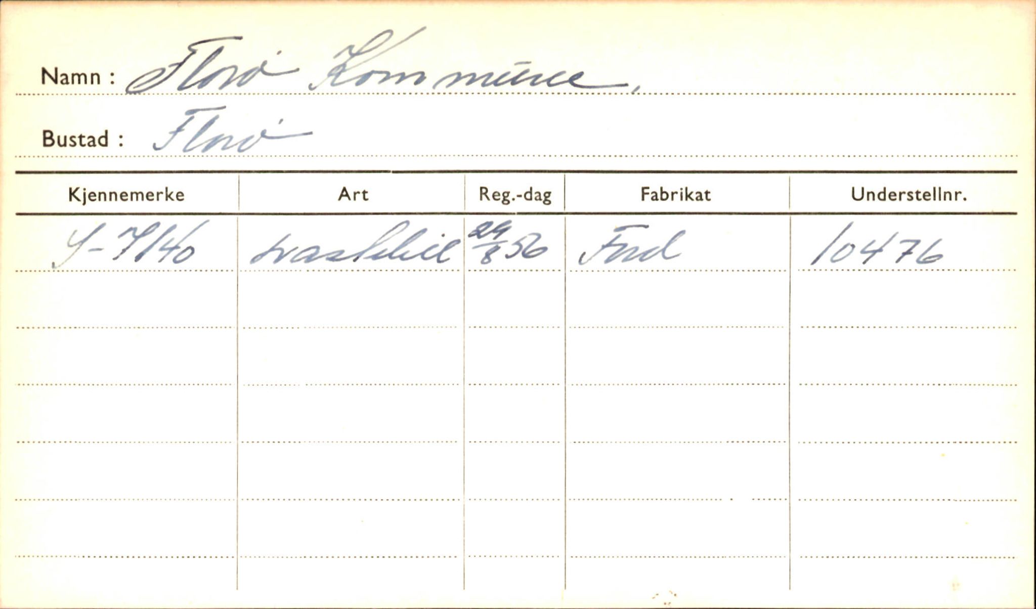 Statens vegvesen, Sogn og Fjordane vegkontor, AV/SAB-A-5301/4/F/L0001D: Eigarregister Fjordane til 1.6.1961, 1930-1961, p. 32