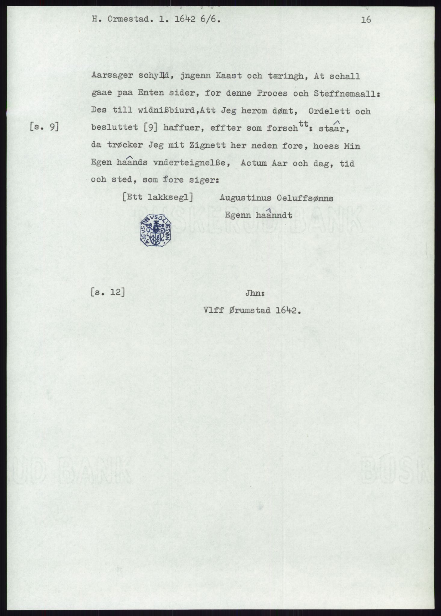 Samlinger til kildeutgivelse, Diplomavskriftsamlingen, AV/RA-EA-4053/H/Ha, p. 2207