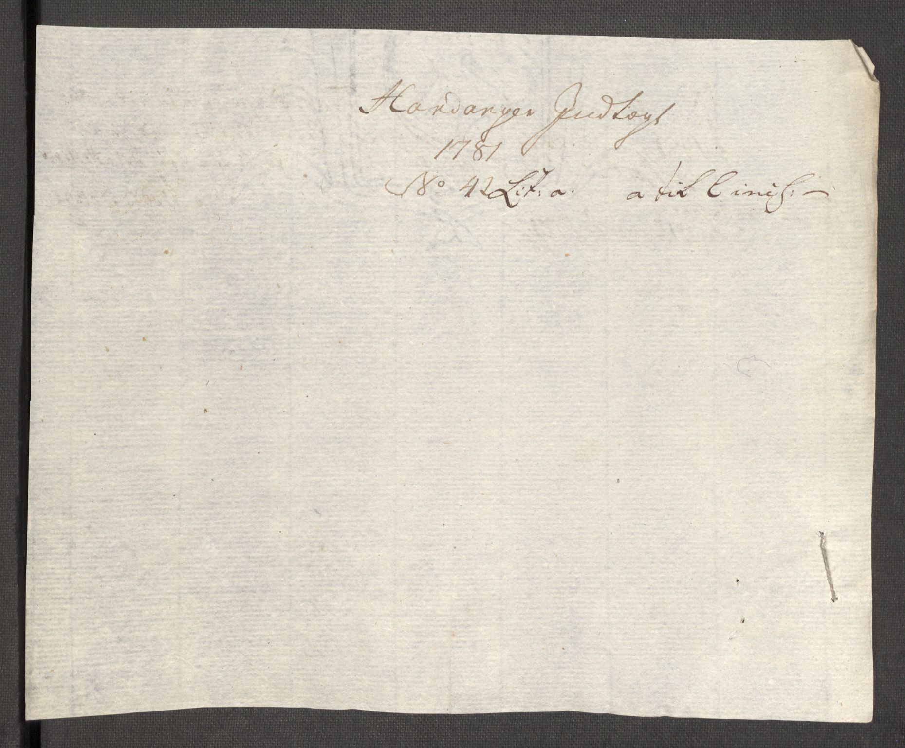 Rentekammeret inntil 1814, Reviderte regnskaper, Fogderegnskap, RA/EA-4092/R48/L3097: Fogderegnskap Sunnhordland og Hardanger, 1781, p. 297