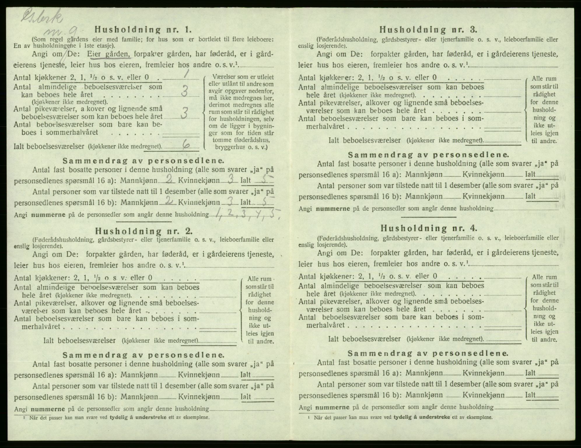 SAB, 1920 census for Etne, 1920, p. 760