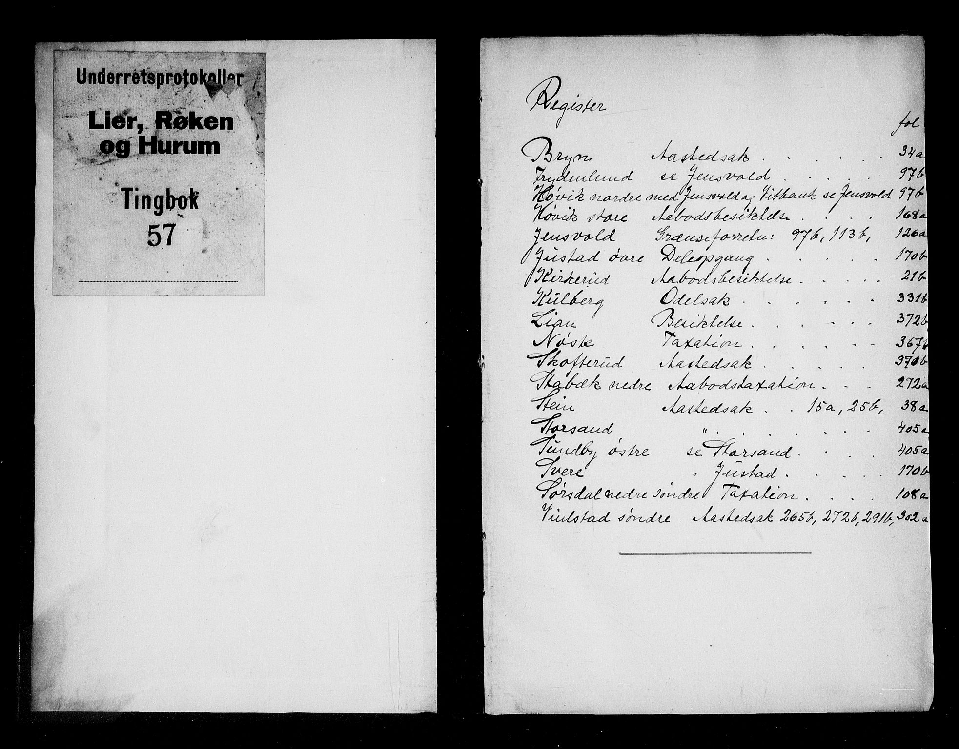Lier, Røyken og Hurum sorenskriveri, SAKO/A-89/F/Fa/L0057: Tingbok, 1779-1782