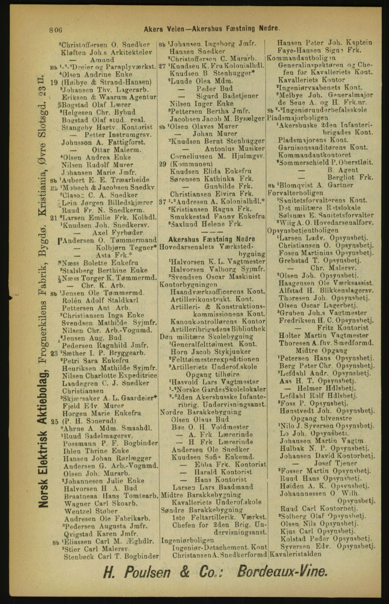 Kristiania/Oslo adressebok, PUBL/-, 1900, p. 806