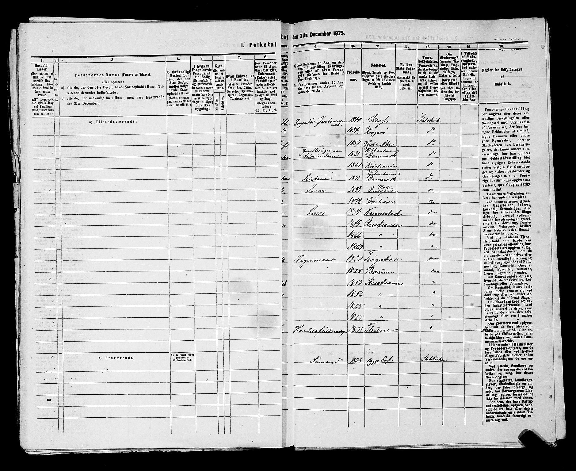 RA, 1875 census for 0301 Kristiania, 1875, p. 6928