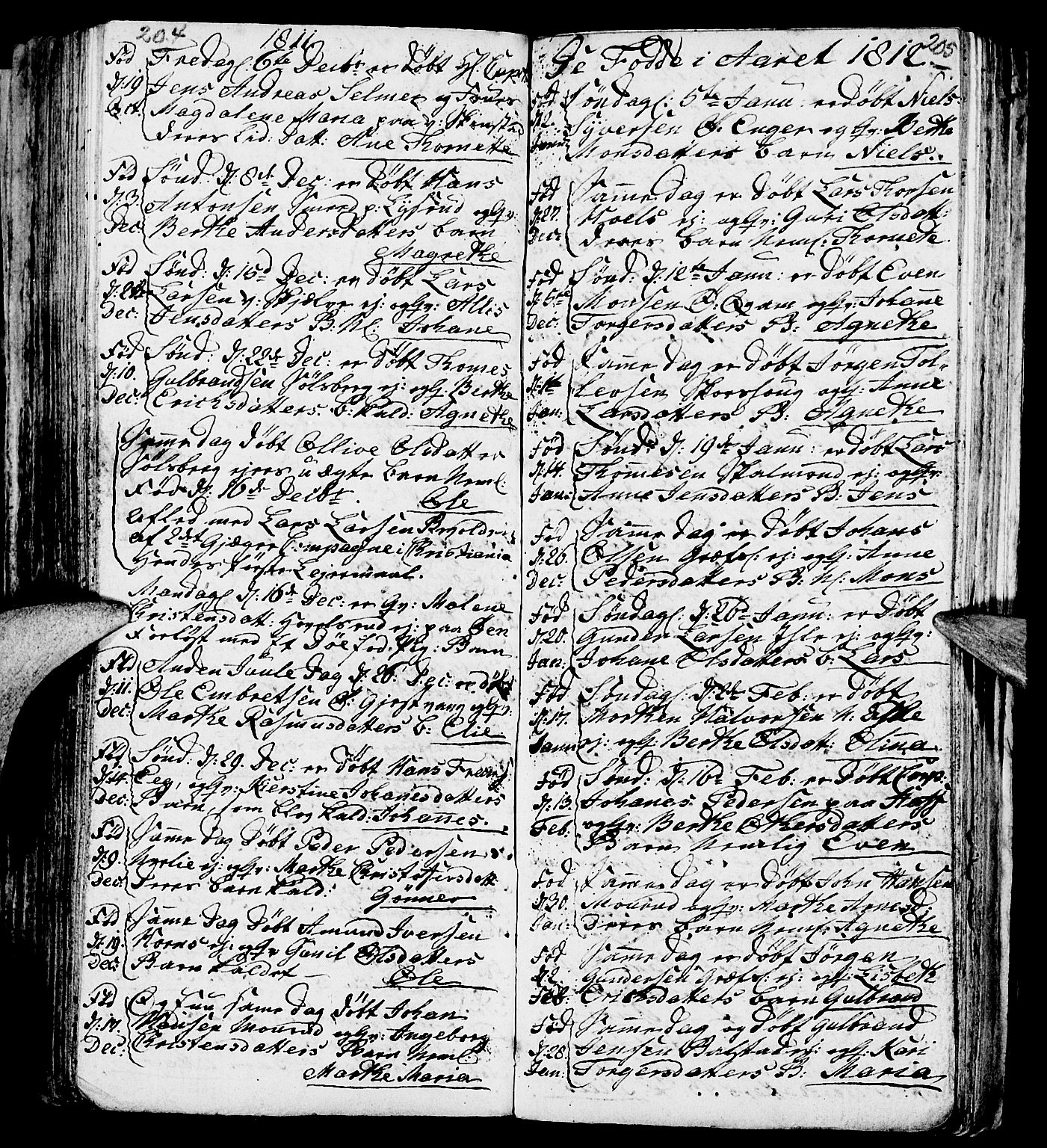 Nes prestekontor, Hedmark, AV/SAH-PREST-020/L/La/L0002: Parish register (copy) no. 2, 1785-1813, p. 204-205