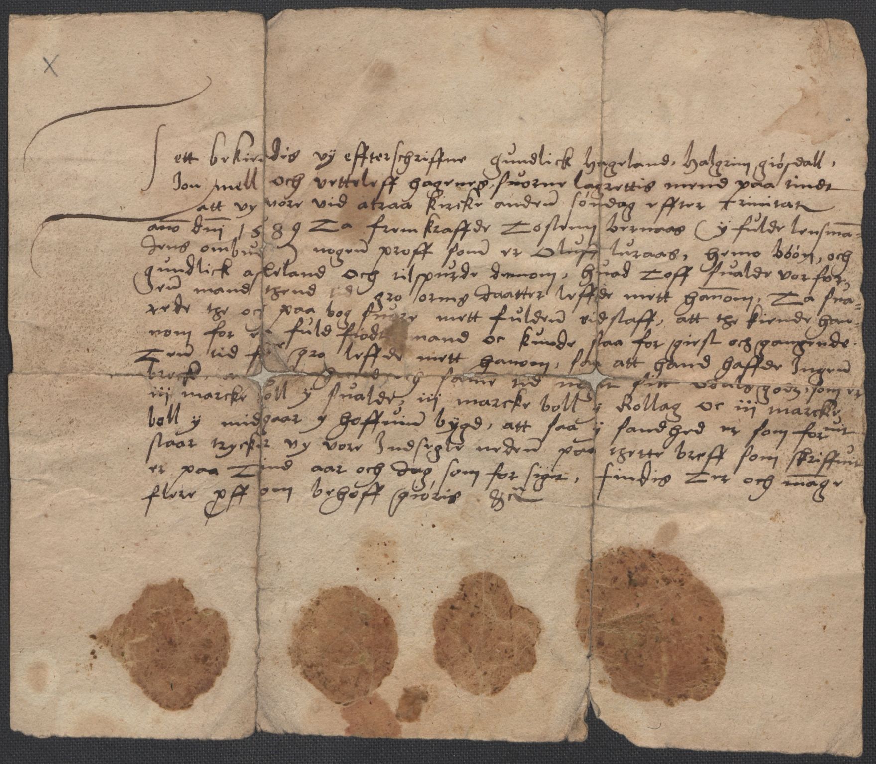 Riksarkivets diplomsamling, AV/RA-EA-5965/F02/L0090: Dokumenter, 1589, p. 81