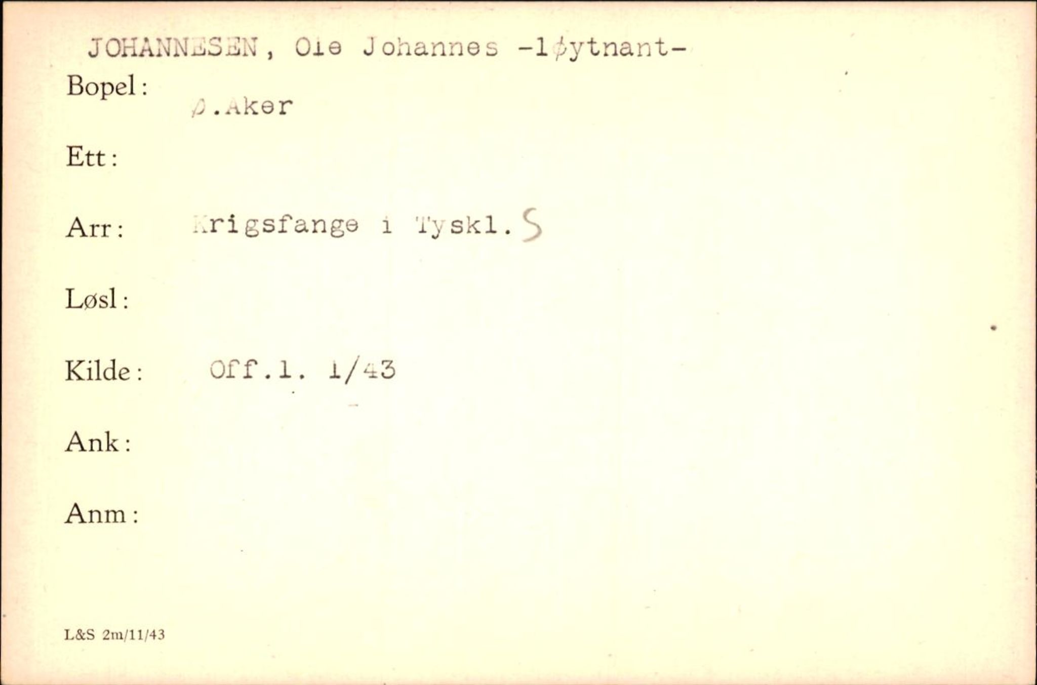 Forsvaret, Forsvarets krigshistoriske avdeling, AV/RA-RAFA-2017/Y/Yf/L0200: II-C-11-2102  -  Norske krigsfanger i Tyskland, 1940-1945, p. 526