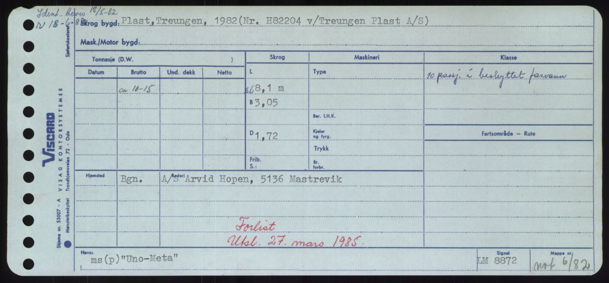 Sjøfartsdirektoratet med forløpere, Skipsmålingen, AV/RA-S-1627/H/Hd/L0040: Fartøy, U-Ve, p. 107