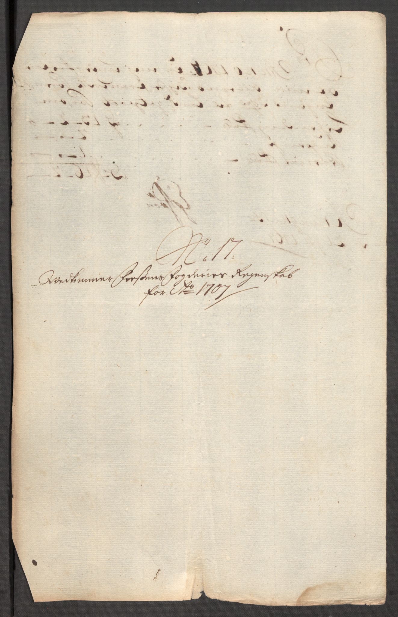 Rentekammeret inntil 1814, Reviderte regnskaper, Fogderegnskap, AV/RA-EA-4092/R57/L3857: Fogderegnskap Fosen, 1706-1707, p. 413