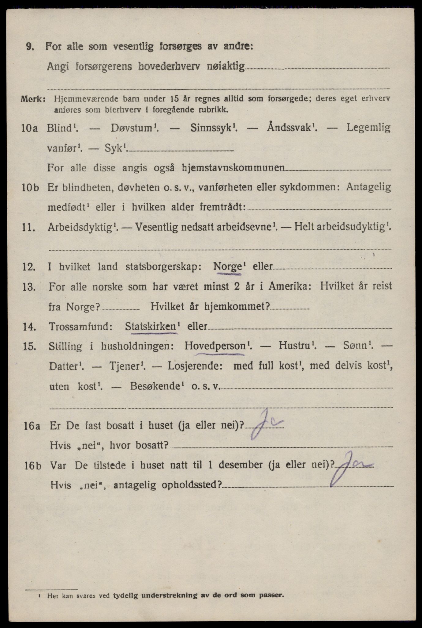 SAST, 1920 census for Vikedal, 1920, p. 3302