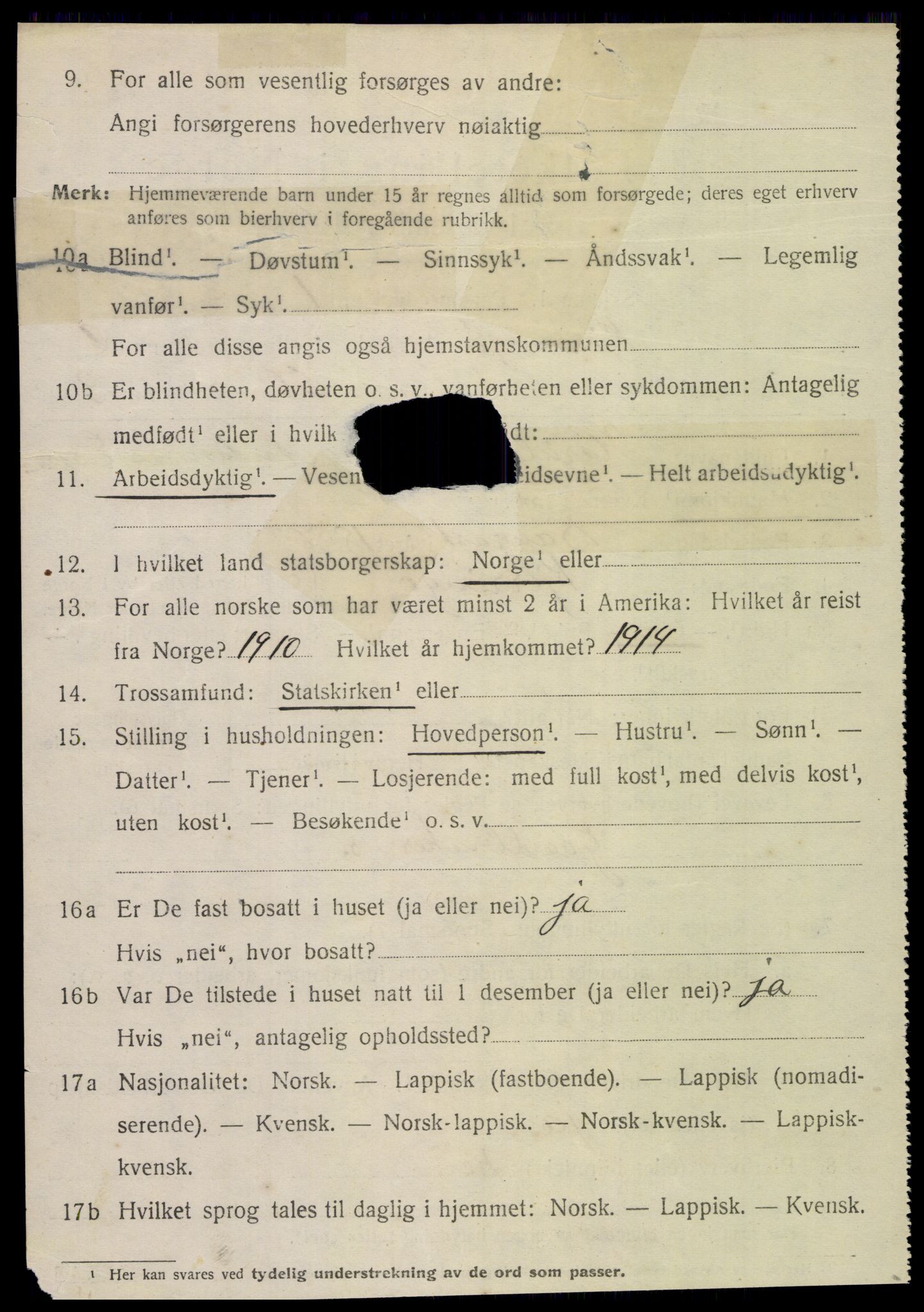 SAT, 1920 census for Kjerringøy, 1920, p. 856