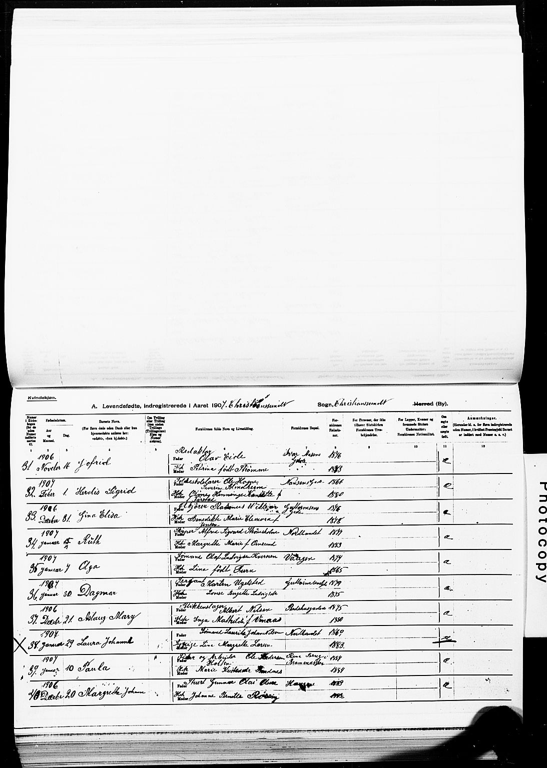 Ministerialprotokoller, klokkerbøker og fødselsregistre - Møre og Romsdal, AV/SAT-A-1454/572/L0858: Parish register (official) no. 572D02, 1903-1912