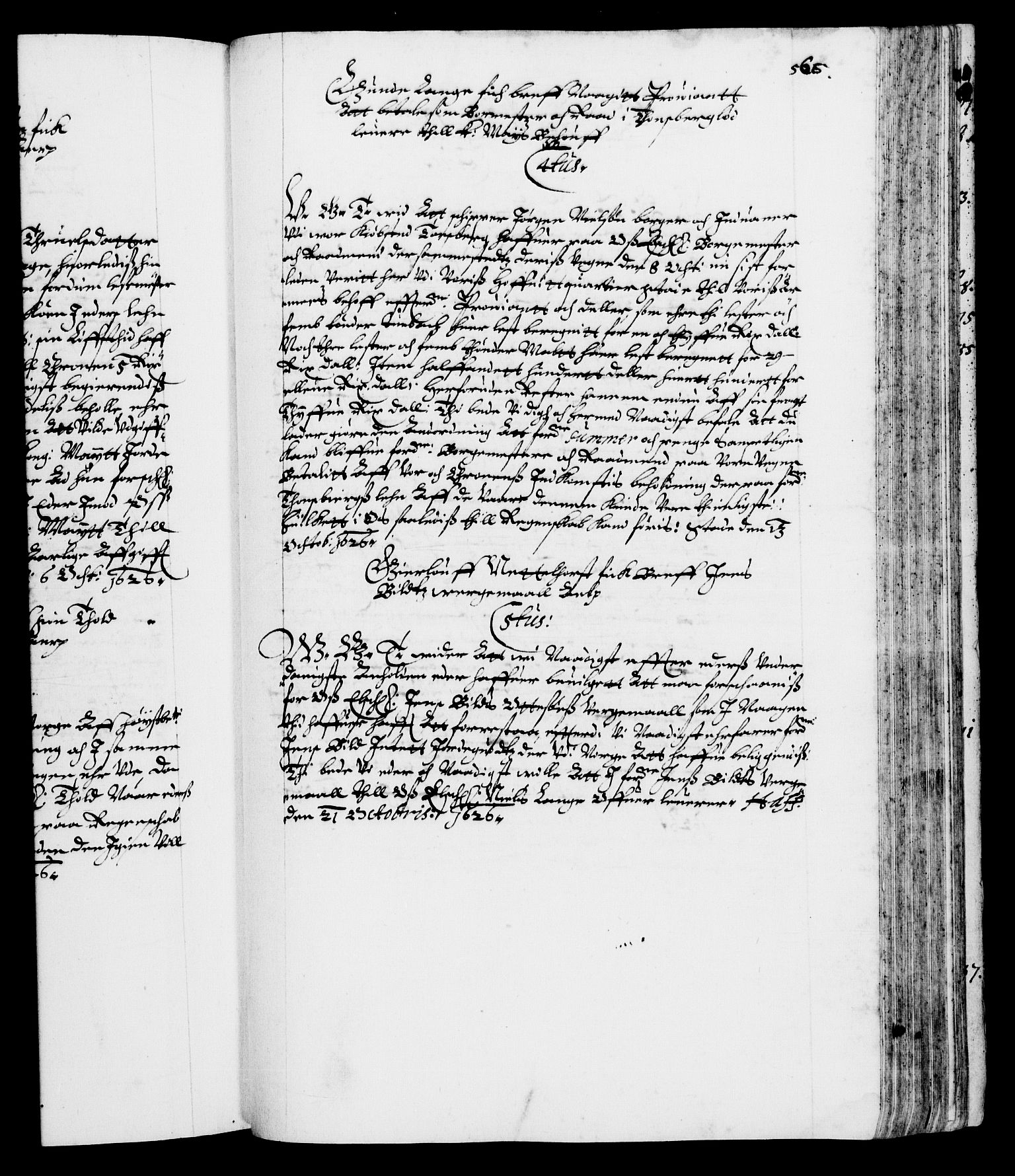 Danske Kanselli 1572-1799, RA/EA-3023/F/Fc/Fca/Fcab/L0004: Norske tegnelser (mikrofilm), 1617-1627, p. 566a