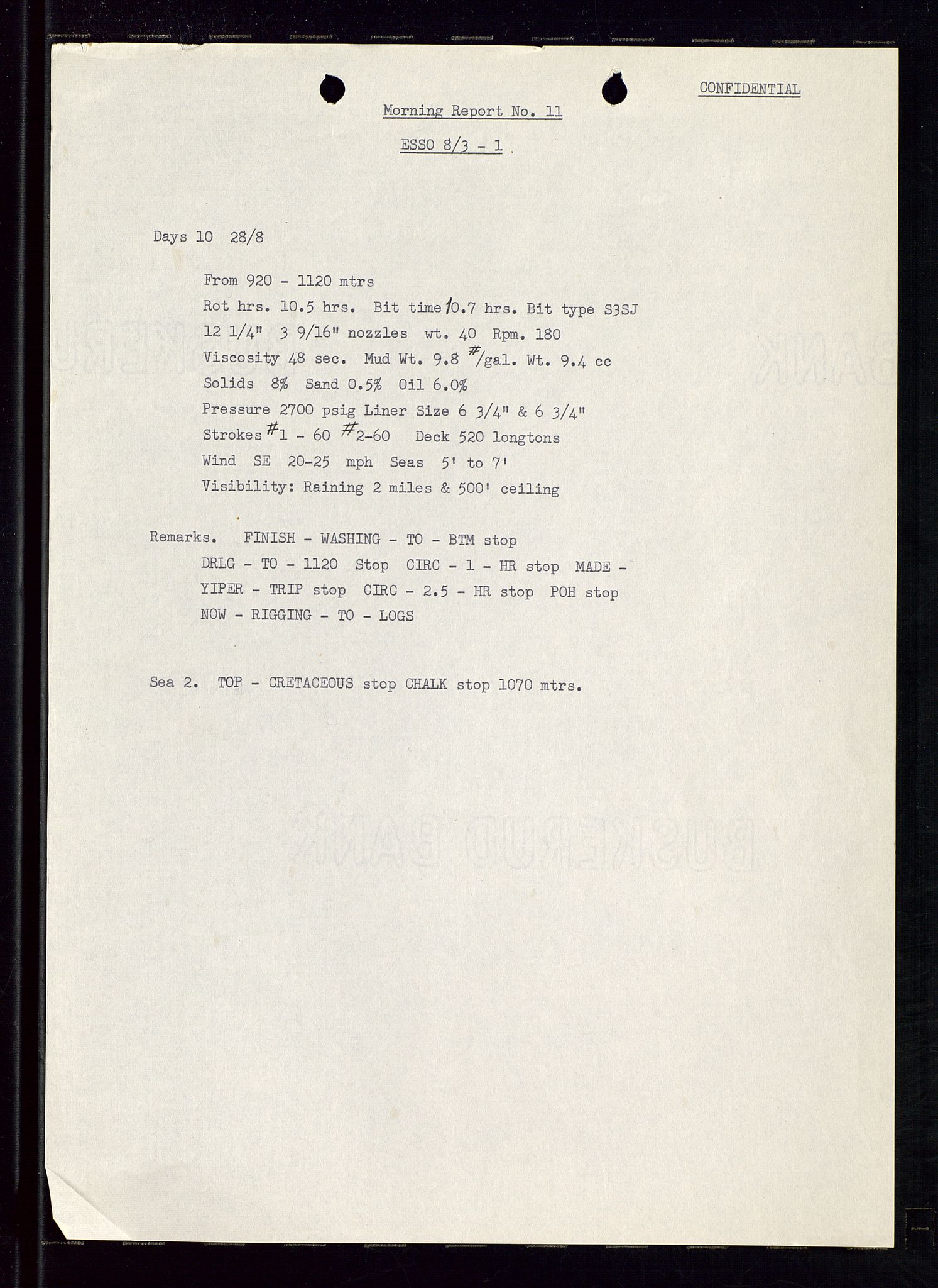 Pa 1512 - Esso Exploration and Production Norway Inc., AV/SAST-A-101917/E/Ea/L0012: Well 25/11-1 og Well 25/10-3, 1966-1967, p. 589