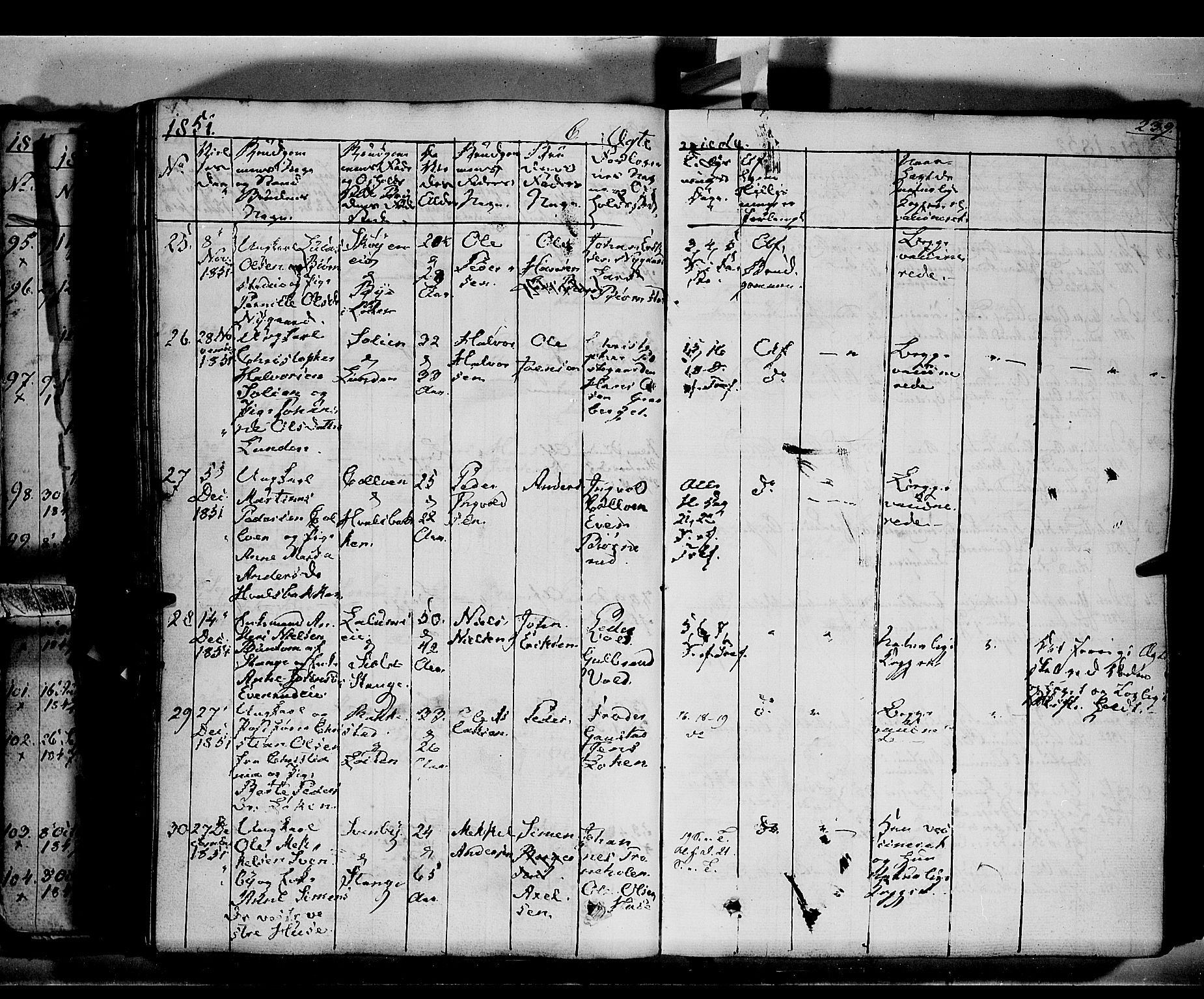 Romedal prestekontor, AV/SAH-PREST-004/K/L0004: Parish register (official) no. 4, 1847-1861, p. 239