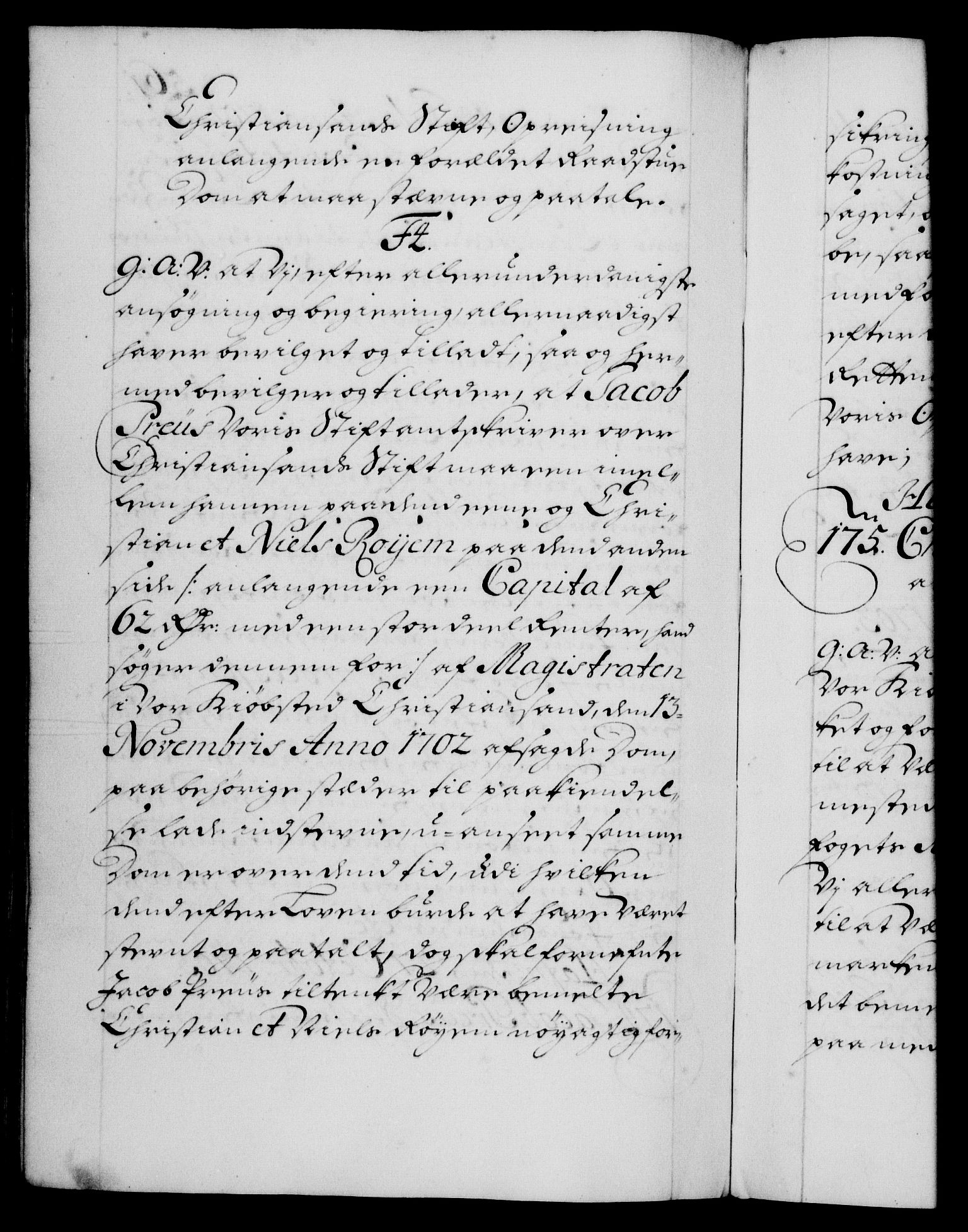 Danske Kanselli 1572-1799, AV/RA-EA-3023/F/Fc/Fca/Fcaa/L0018: Norske registre, 1699-1703, p. 561b