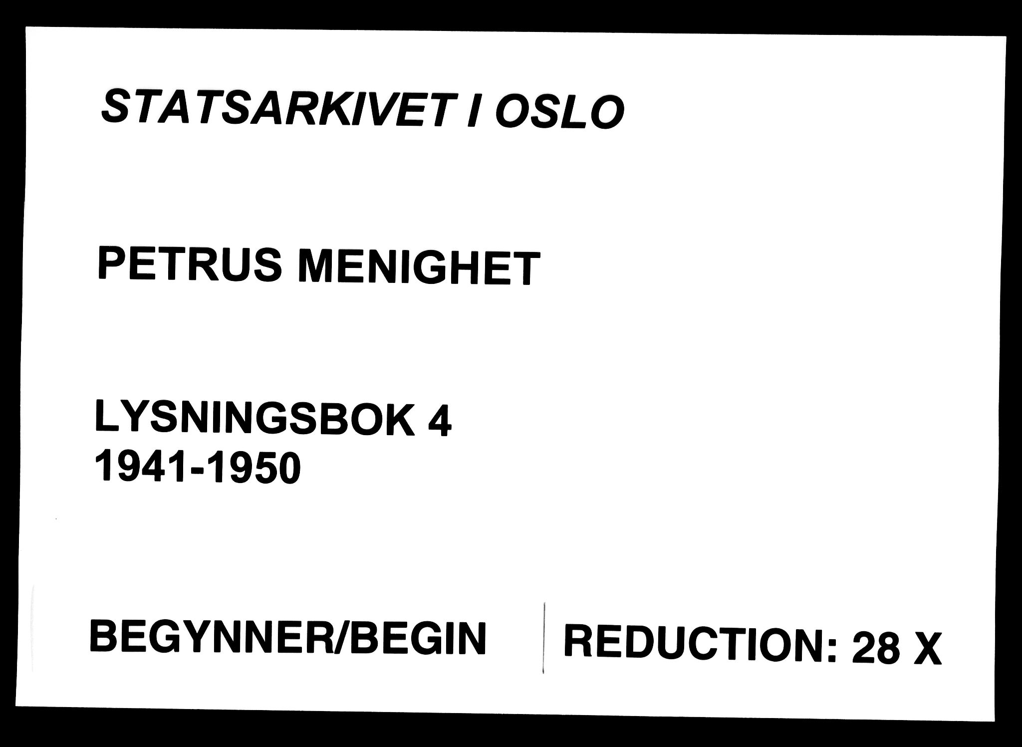 Petrus prestekontor Kirkebøker, AV/SAO-A-10872/H/Ha/L0004: Banns register no. 4, 1941-1950