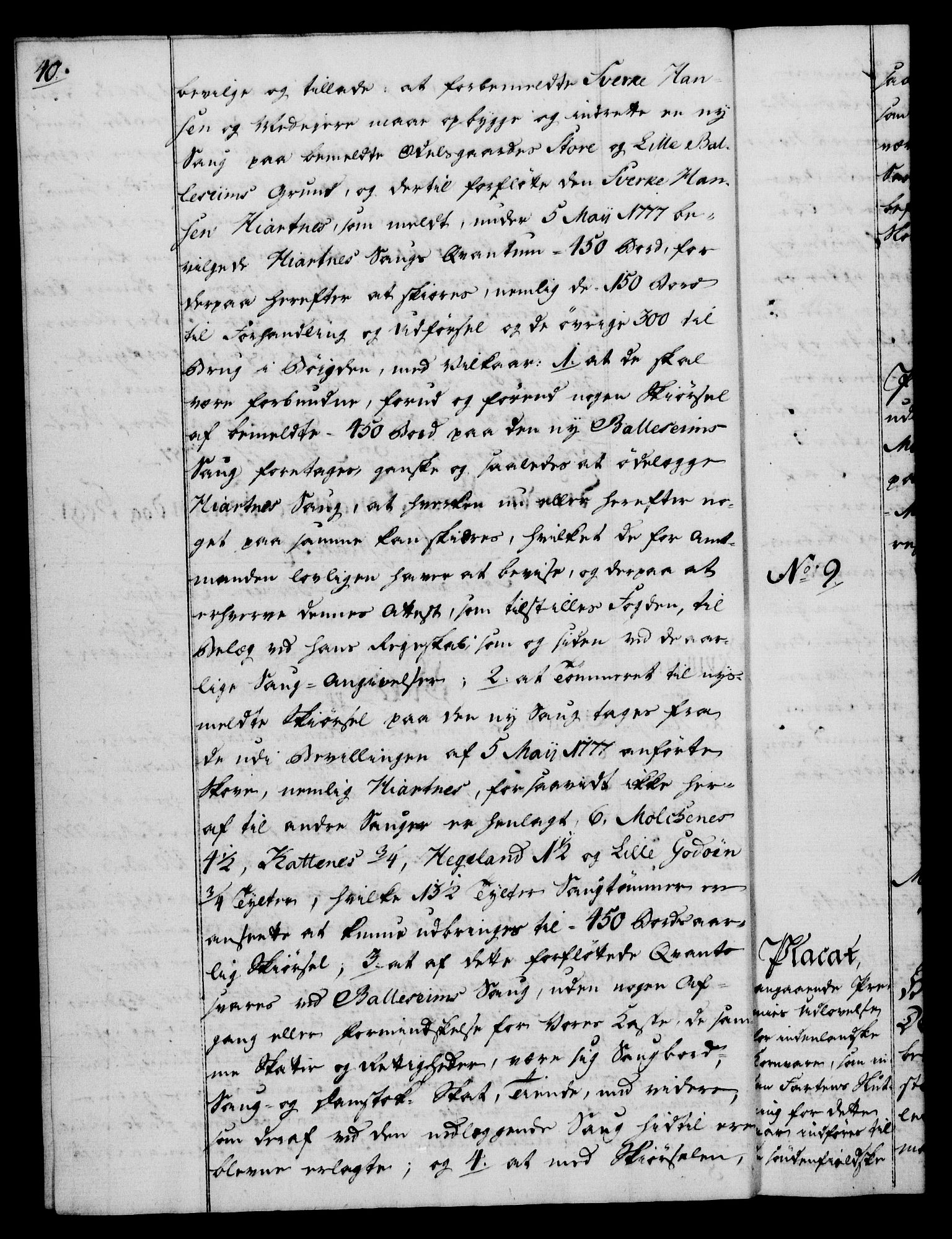 Rentekammeret, Kammerkanselliet, AV/RA-EA-3111/G/Gg/Gga/L0012: Norsk ekspedisjonsprotokoll med register (merket RK 53.12), 1781-1783, p. 40