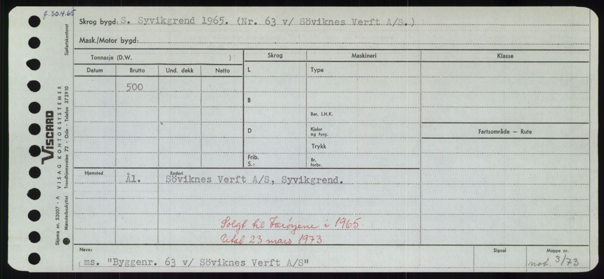 Sjøfartsdirektoratet med forløpere, Skipsmålingen, AV/RA-S-1627/H/Hd/L0006: Fartøy, Byg-Båt, p. 667