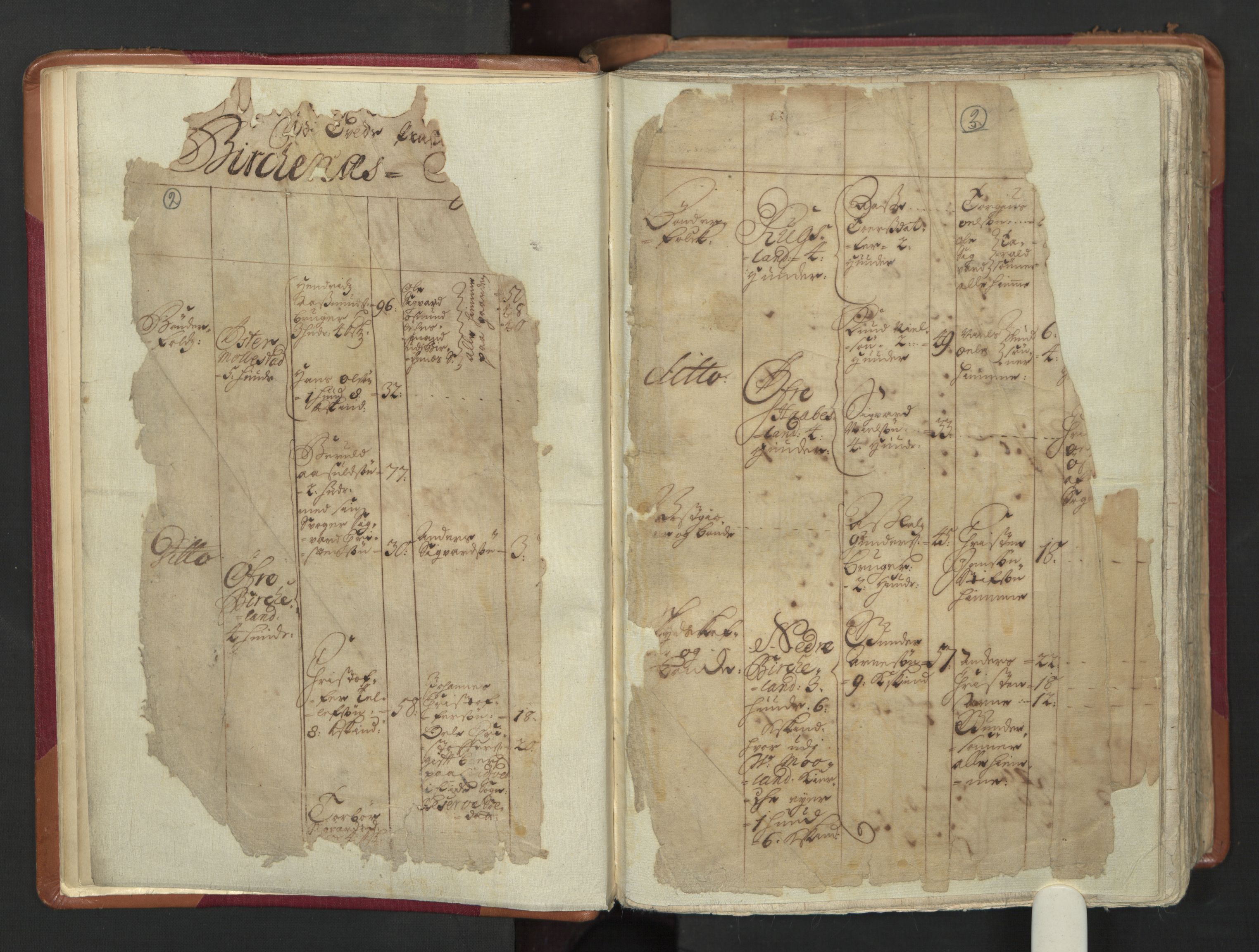 RA, Census (manntall) 1701, no. 3: Nedenes fogderi, 1701, p. 2-3