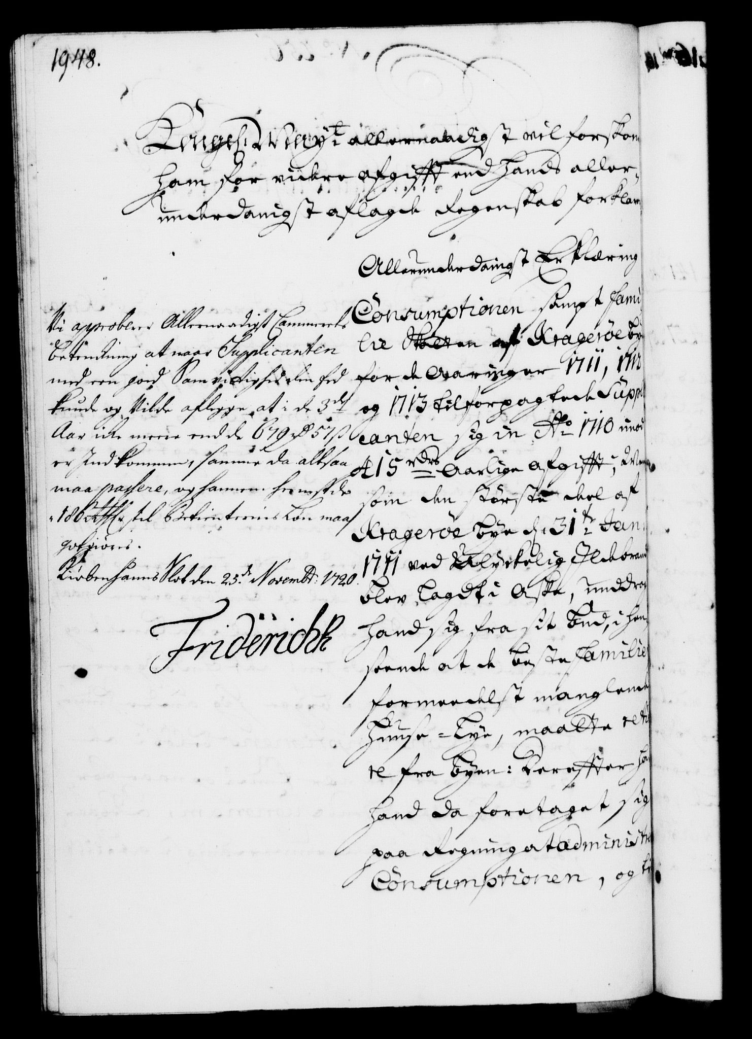 Rentekammeret, Kammerkanselliet, RA/EA-3111/G/Gf/Gfa/L0003: Norsk relasjons- og resolusjonsprotokoll (merket RK 52.3), 1720, p. 921