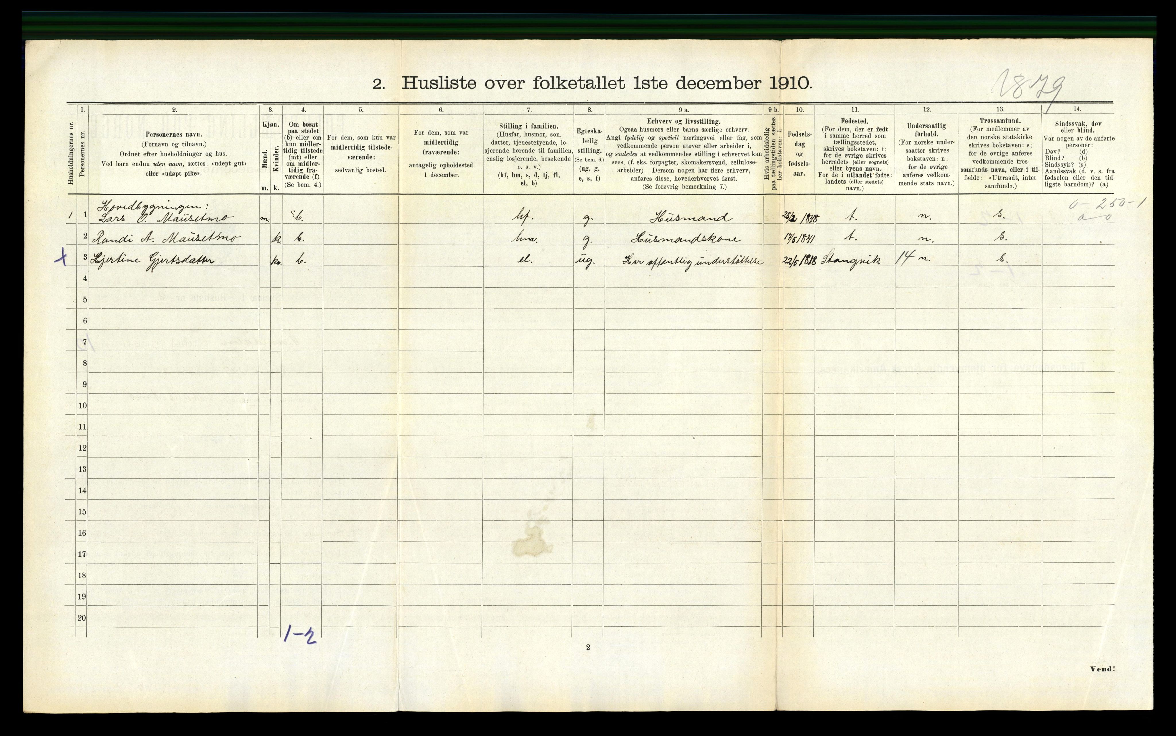 RA, 1910 census for Surnadal, 1910, p. 644