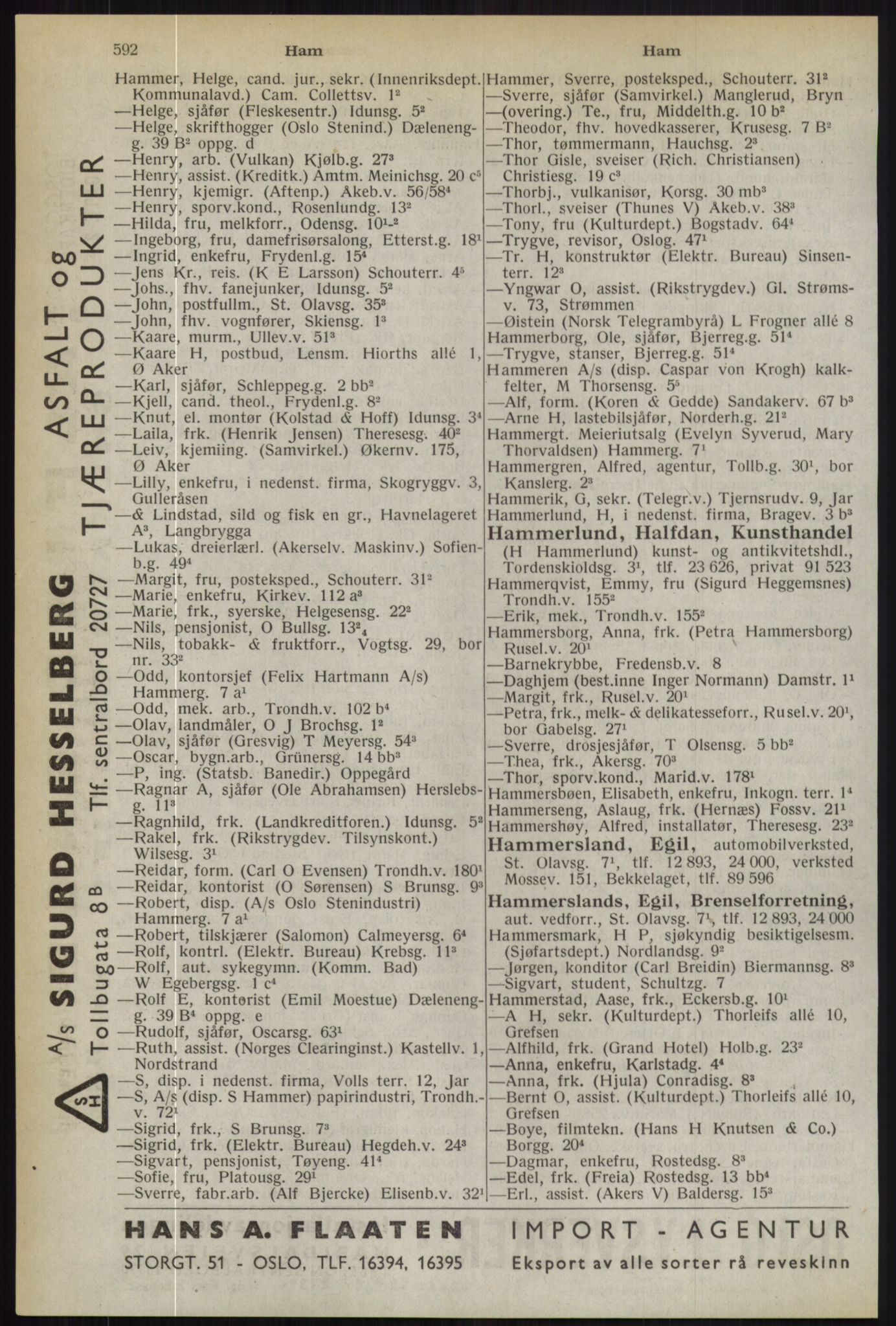 Kristiania/Oslo adressebok, PUBL/-, 1944, p. 592