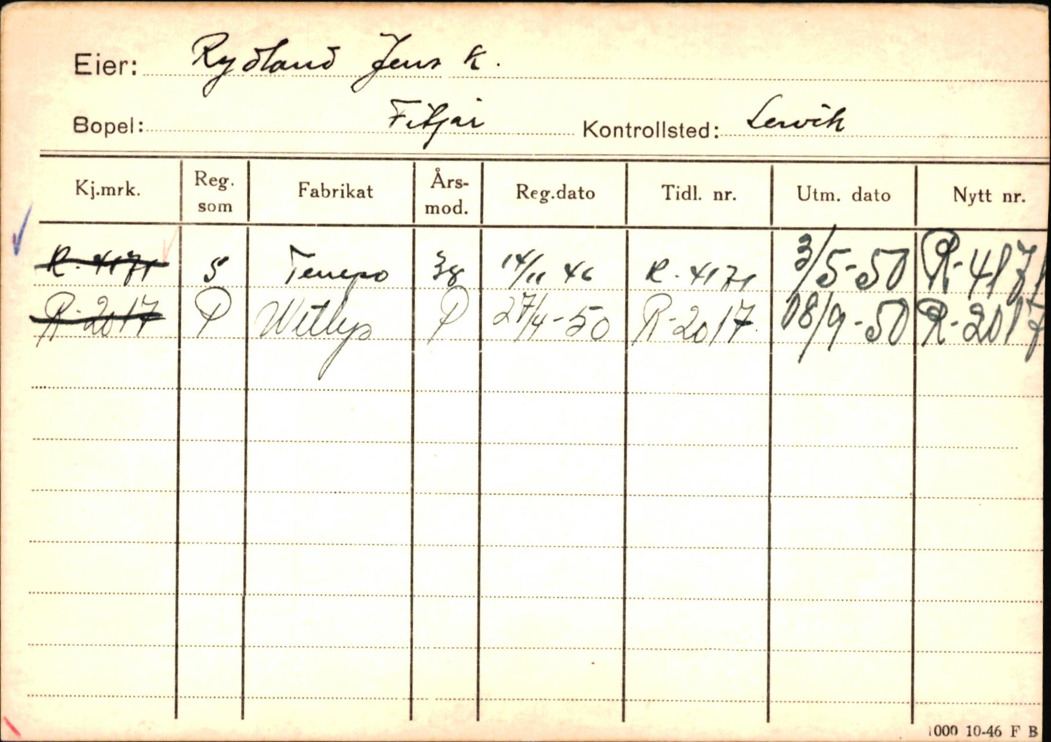 Statens vegvesen, Hordaland vegkontor, AV/SAB-A-5201/2/Ha/L0046: R-eierkort R-S, 1920-1971, p. 34