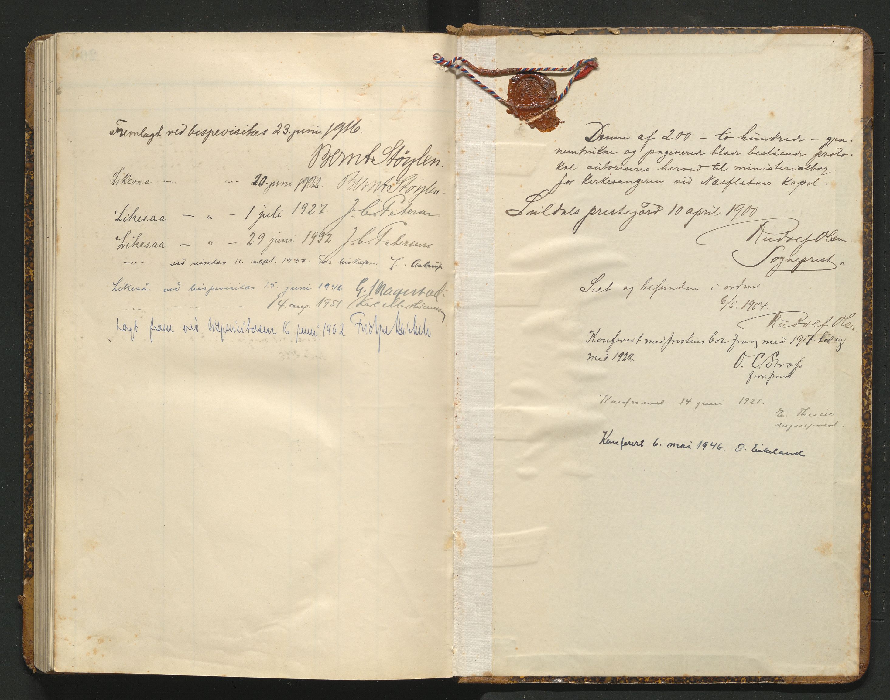 Suldal sokneprestkontor, AV/SAST-A-101845/01/V/L0006: Parish register (copy) no. B 6, 1900-1962