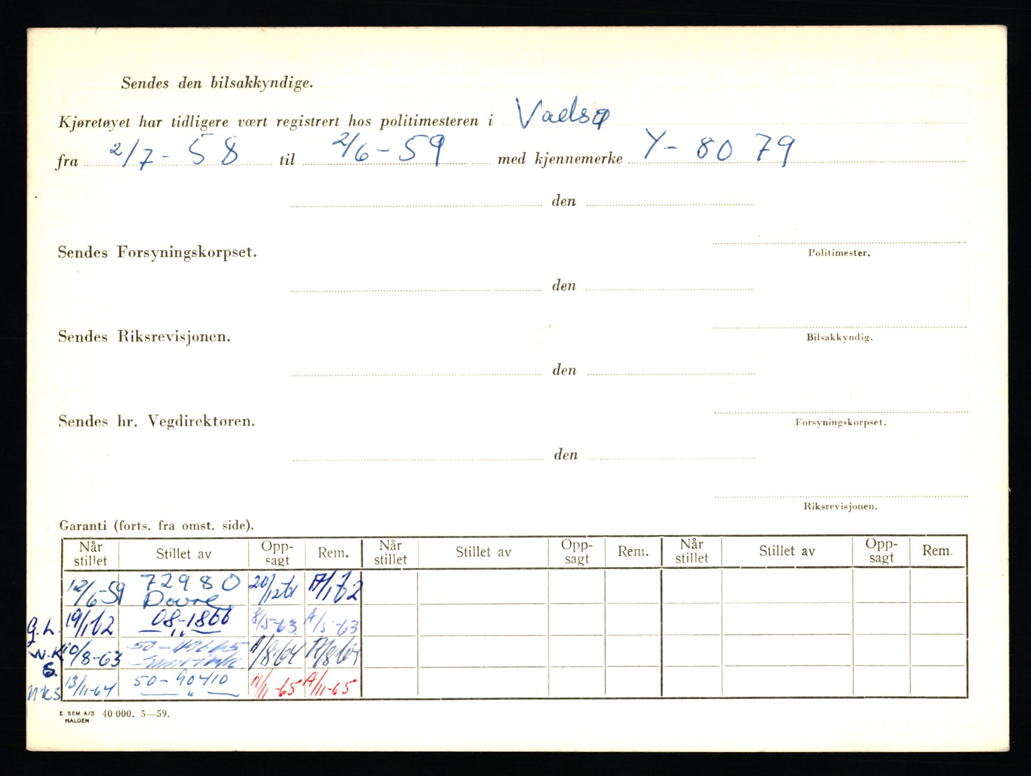 Stavanger trafikkstasjon, AV/SAST-A-101942/0/F/L0065: L-65400 - L-67649, 1930-1971, p. 1264