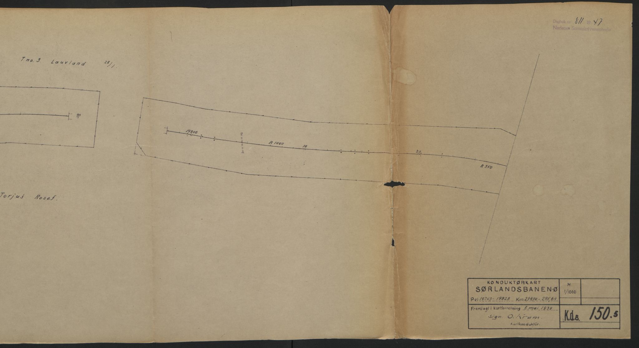 Nedenes sorenskriveri, AV/SAK-1221-0006/G/Gb/Gba/L0057: Mortgage book no. A9, 1947-1947, Diary no: : 811/1947