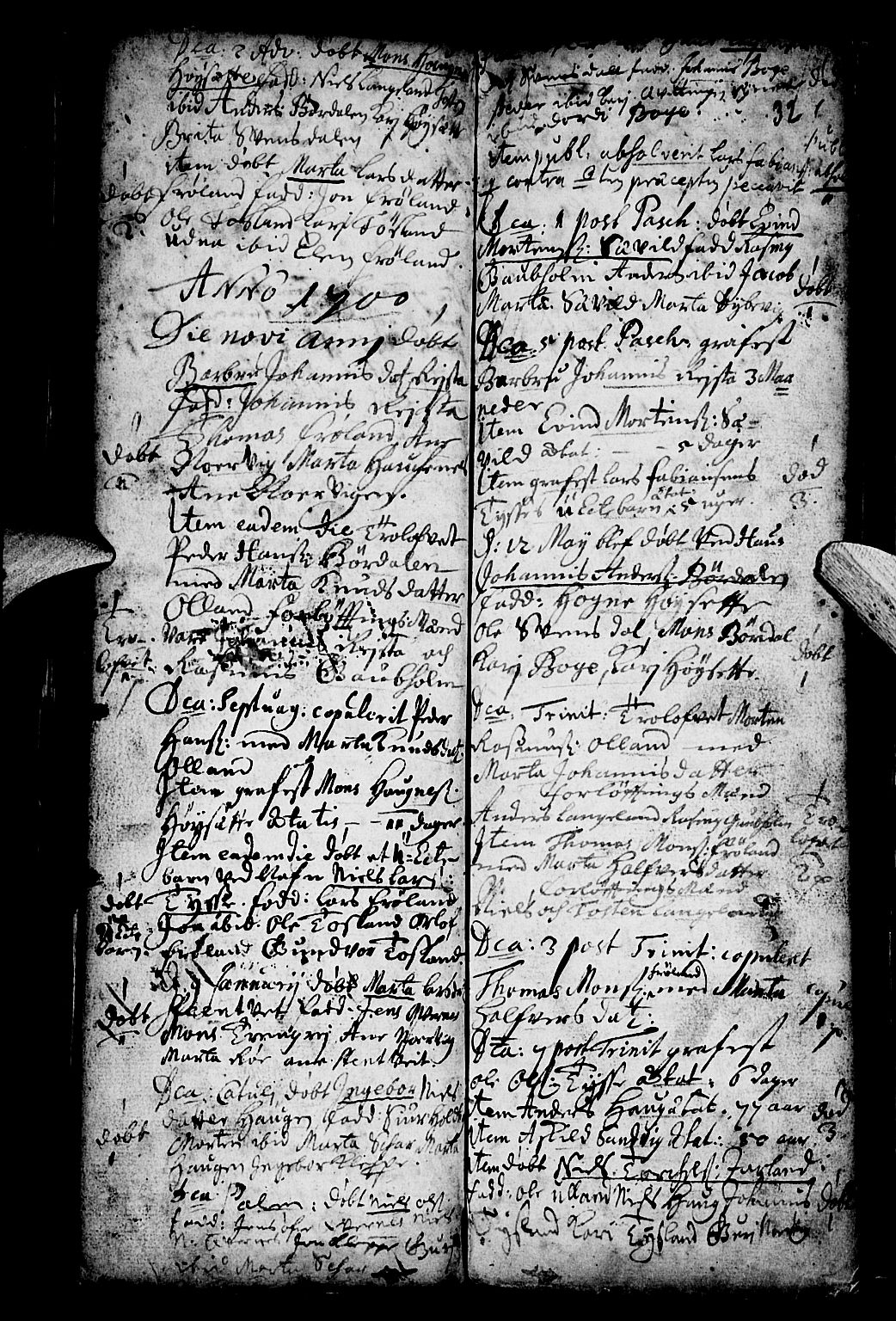 Os sokneprestembete, AV/SAB-A-99929: Parish register (official) no. A 4, 1669-1760, p. 32