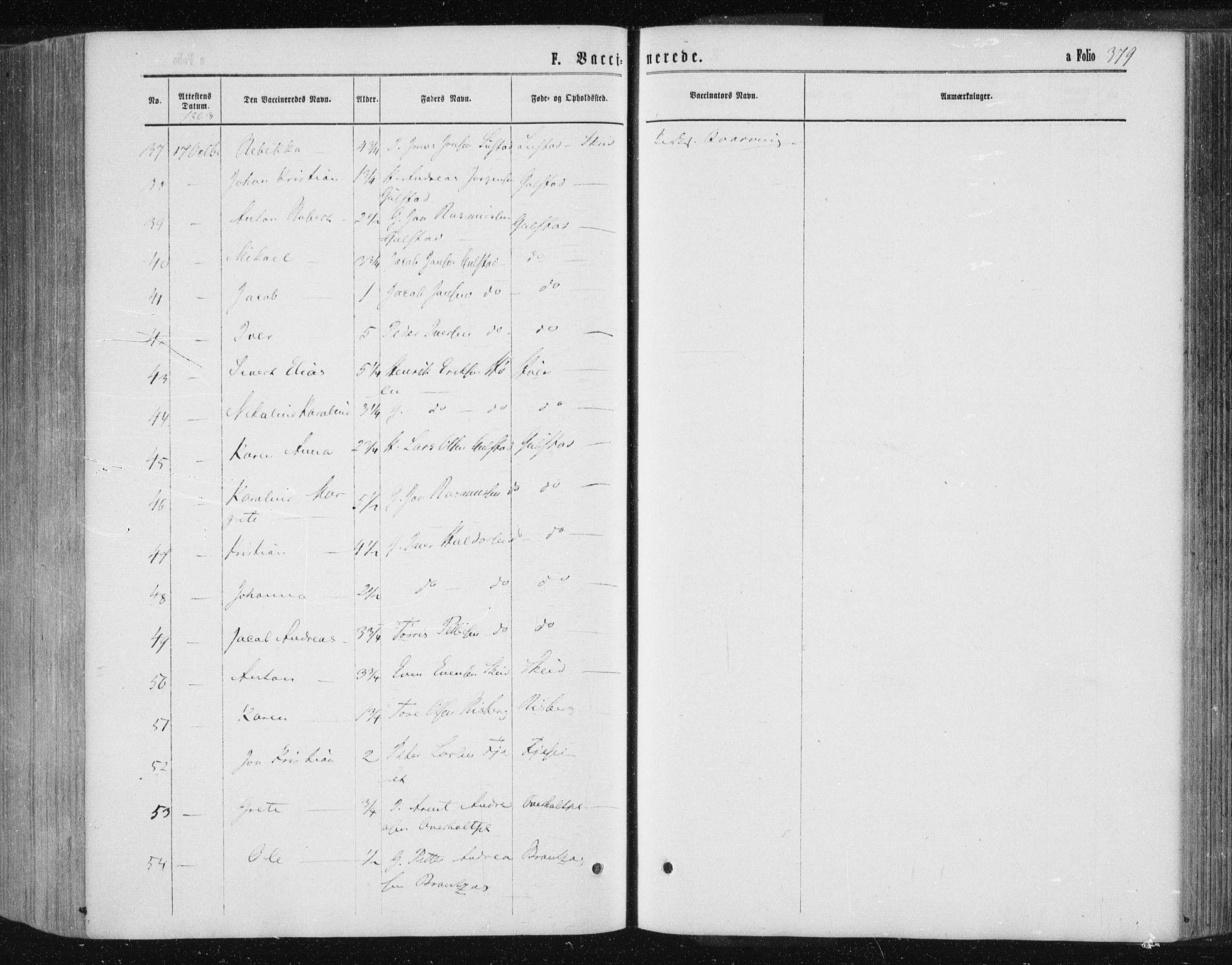 Ministerialprotokoller, klokkerbøker og fødselsregistre - Nord-Trøndelag, AV/SAT-A-1458/735/L0345: Parish register (official) no. 735A08 /1, 1863-1872, p. 379